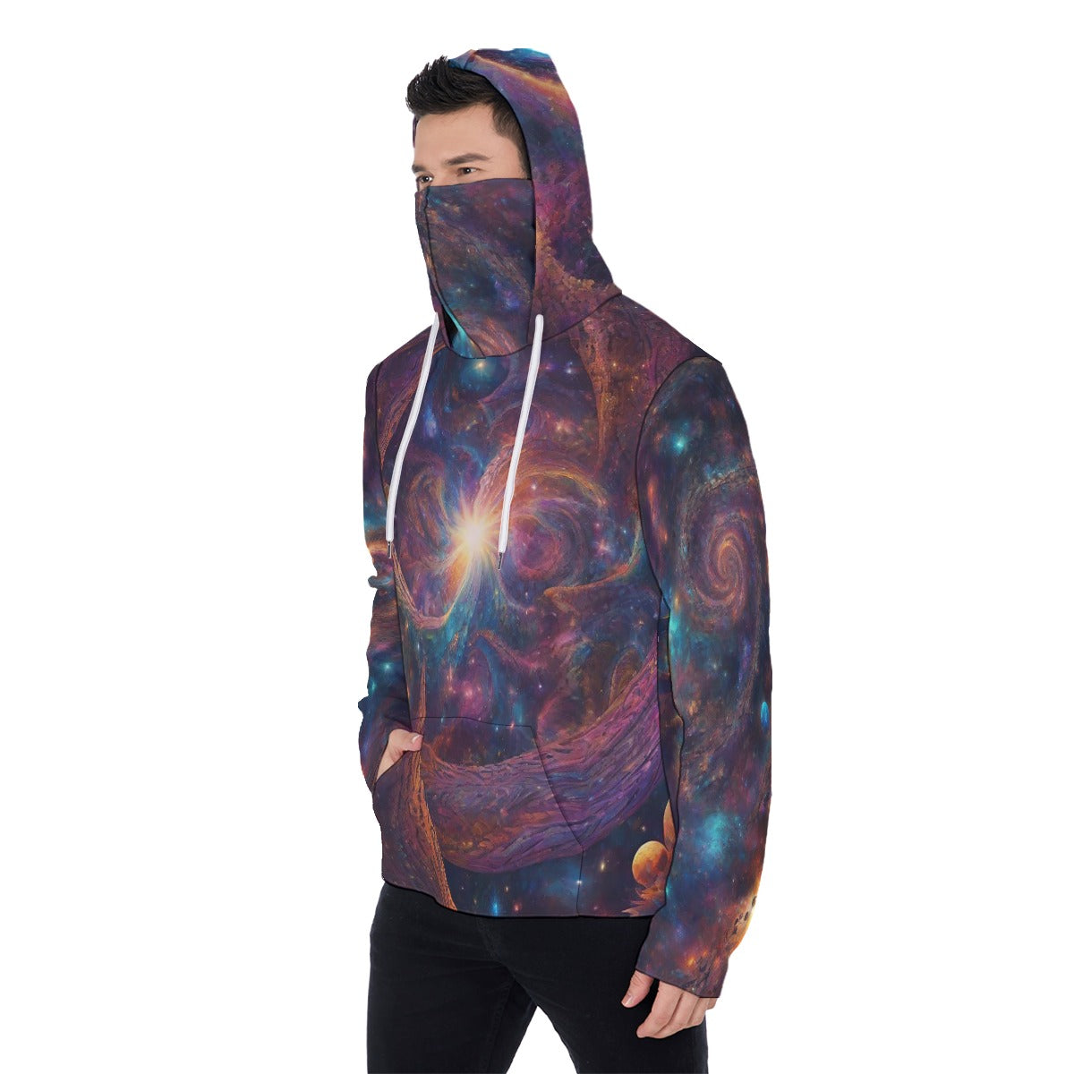 Ascension 3 Men's Pullover Hoodie With Mask