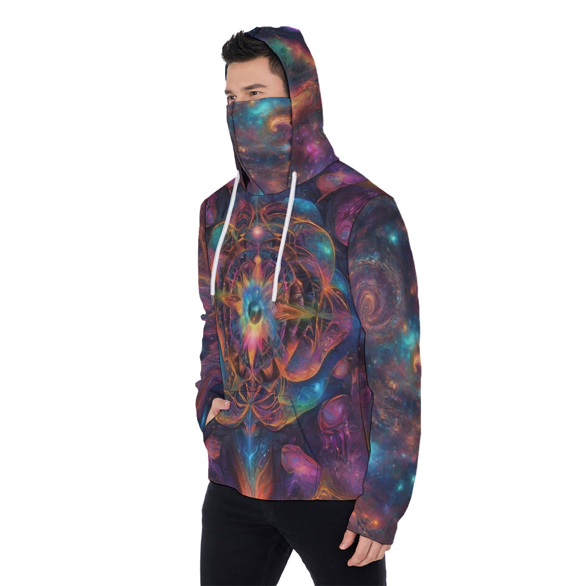Ascension 2 Men's Pullover Hoodie With Mask