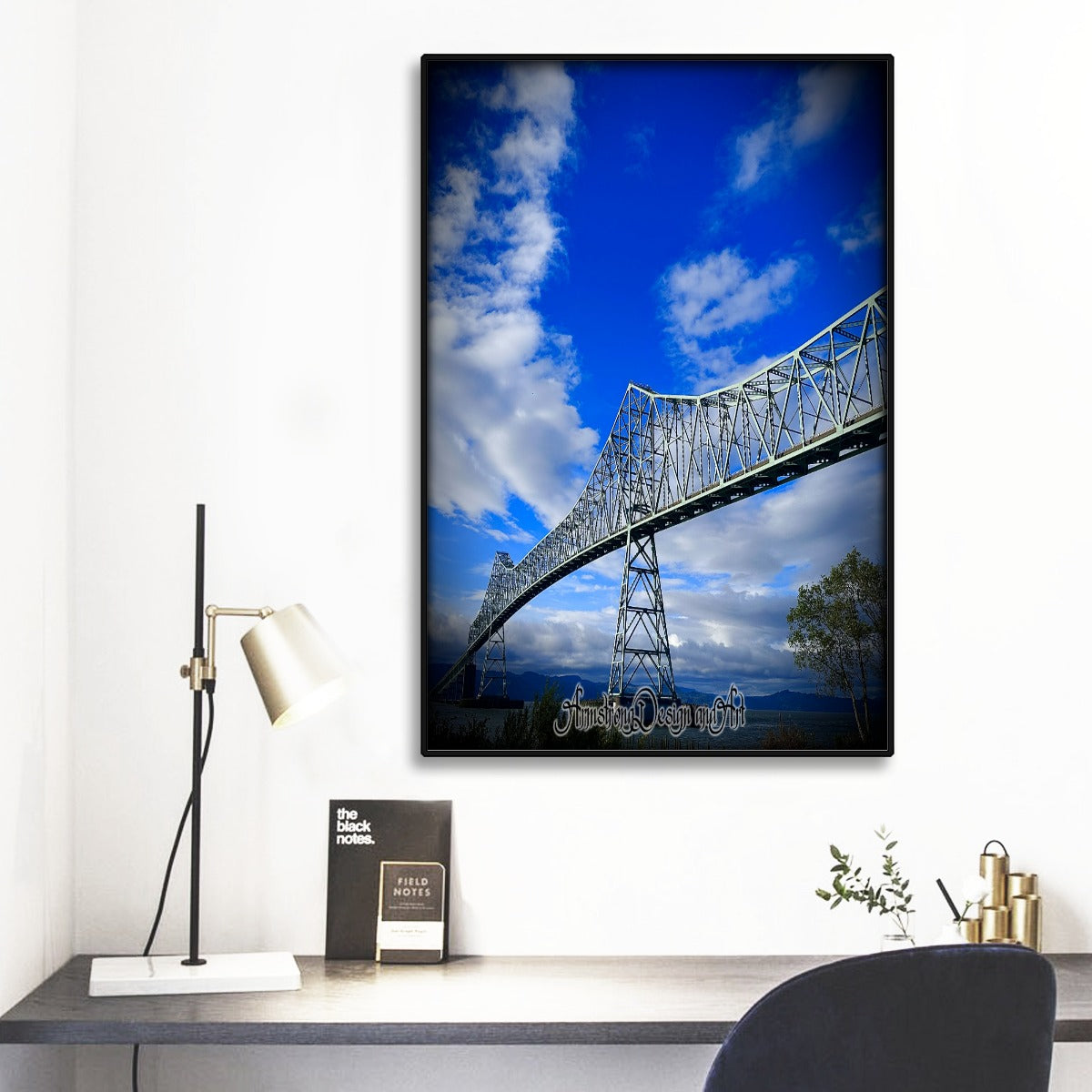 Bridge to Nowhere Black Frame Mural