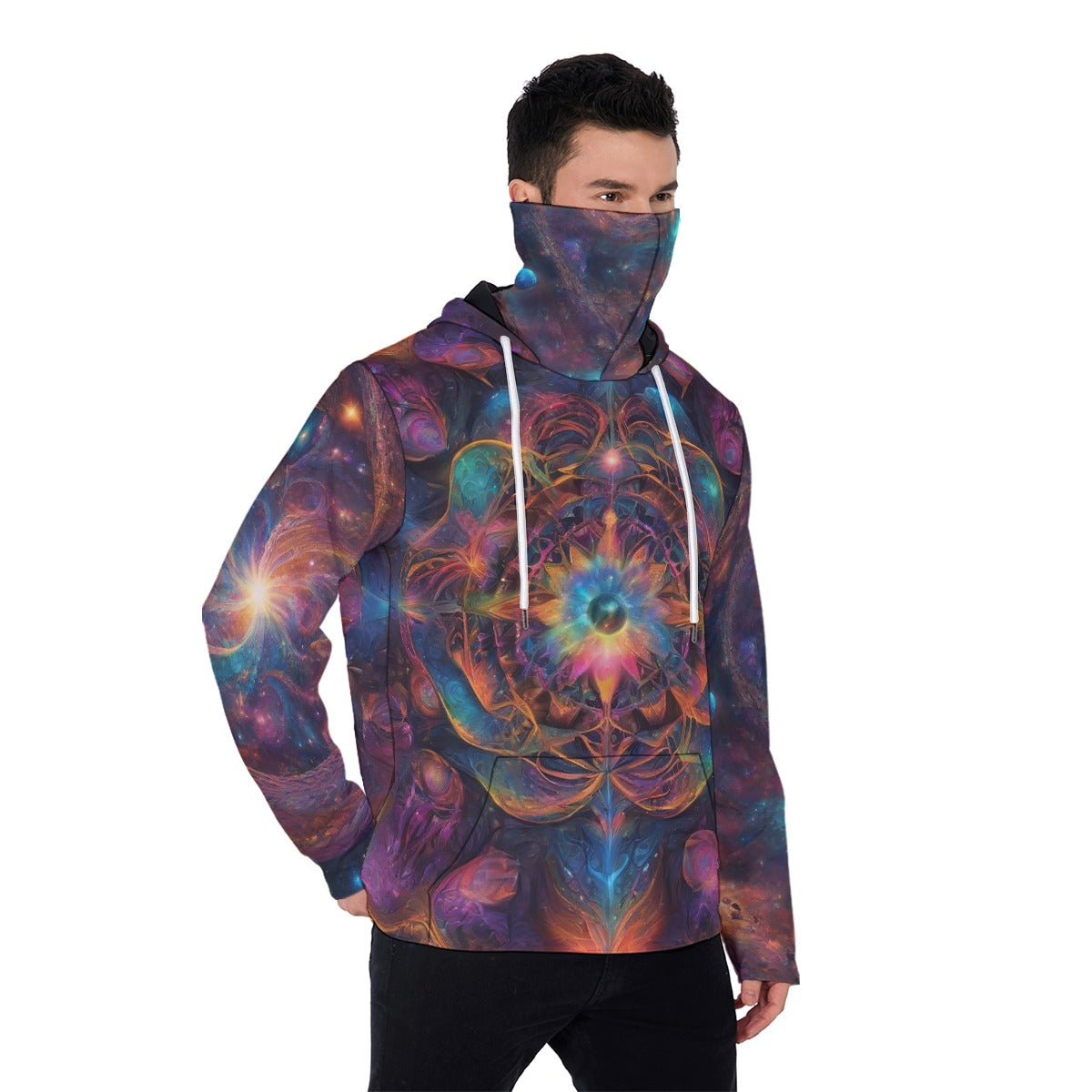 Ascension 2 Men's Pullover Hoodie With Mask