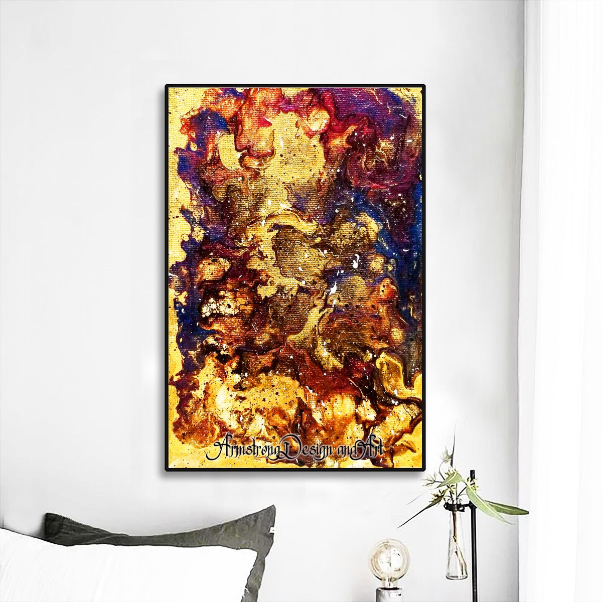 Heaven Meets Universe Black Frame Mural
