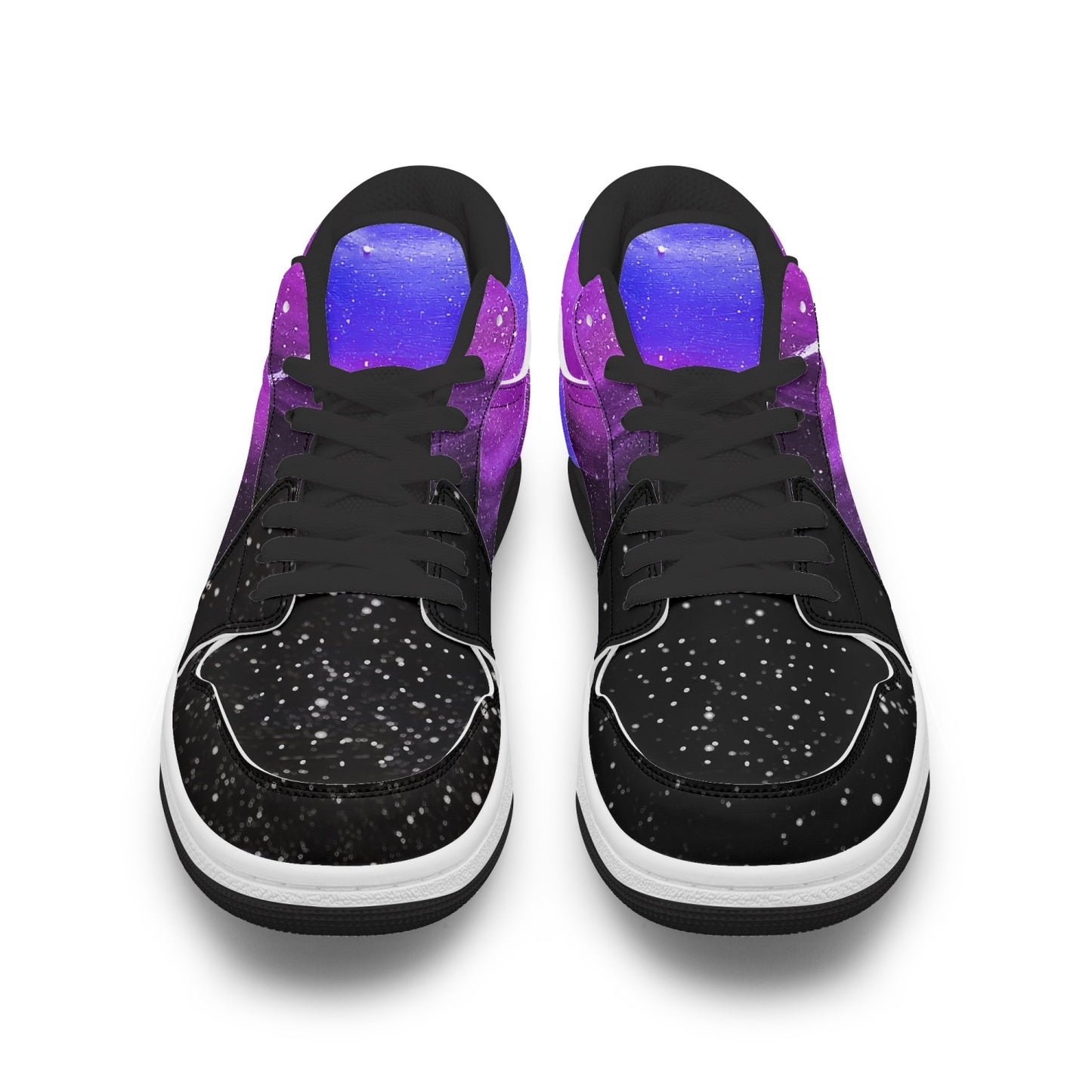 Moonshine and Magic Purple Low-Top AJ1 Leather Sneakers