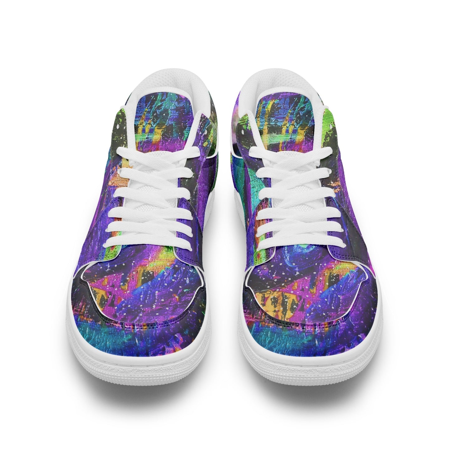 Different Dimensions/Galactic Clouds Low-Top AJ1 Leather Sneakers