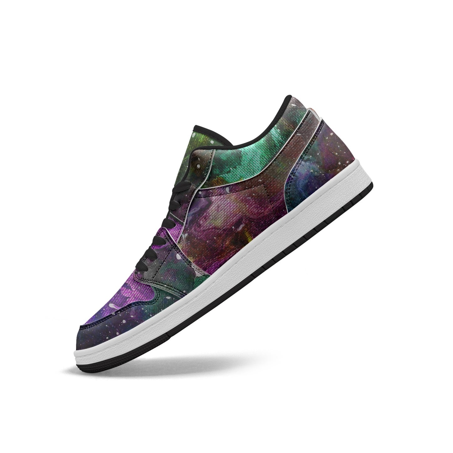 Galactic Clouds Low-Top AJ1 Leather Sneakers