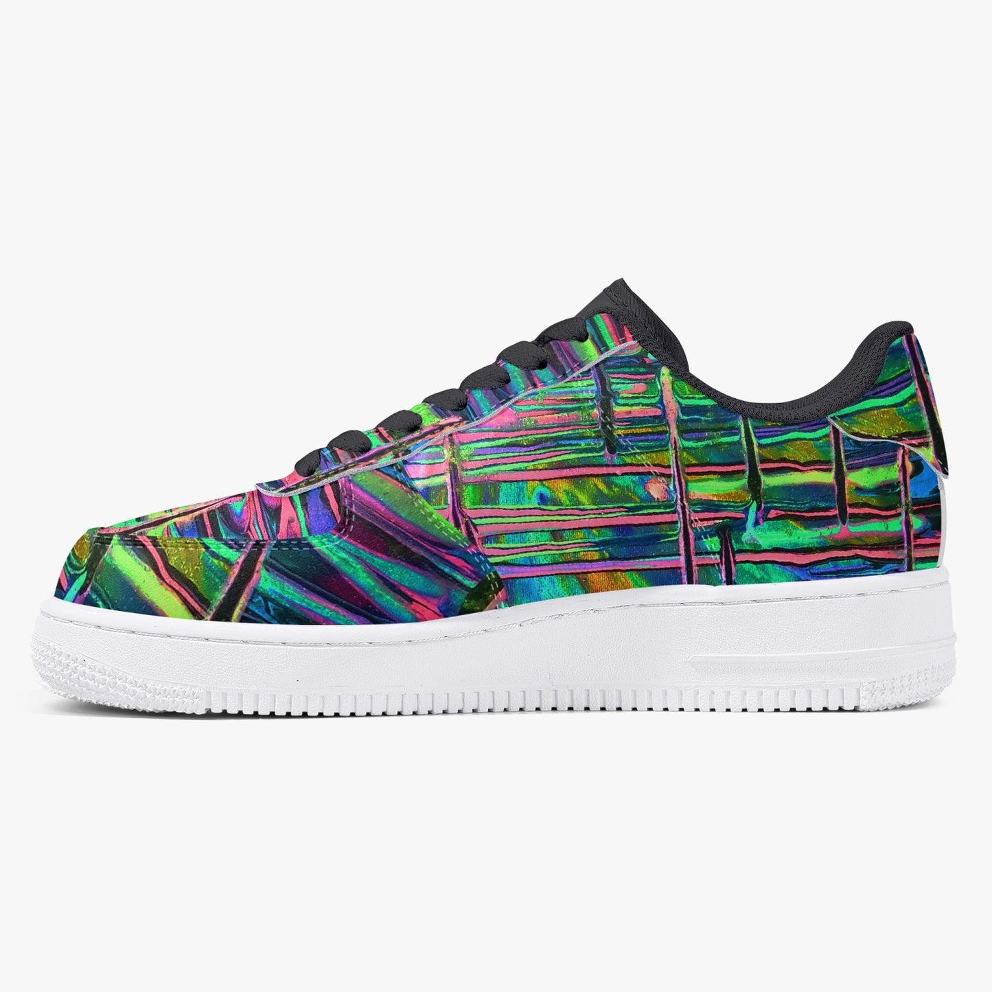 Drip Low-Top Leather Sports Sneakers