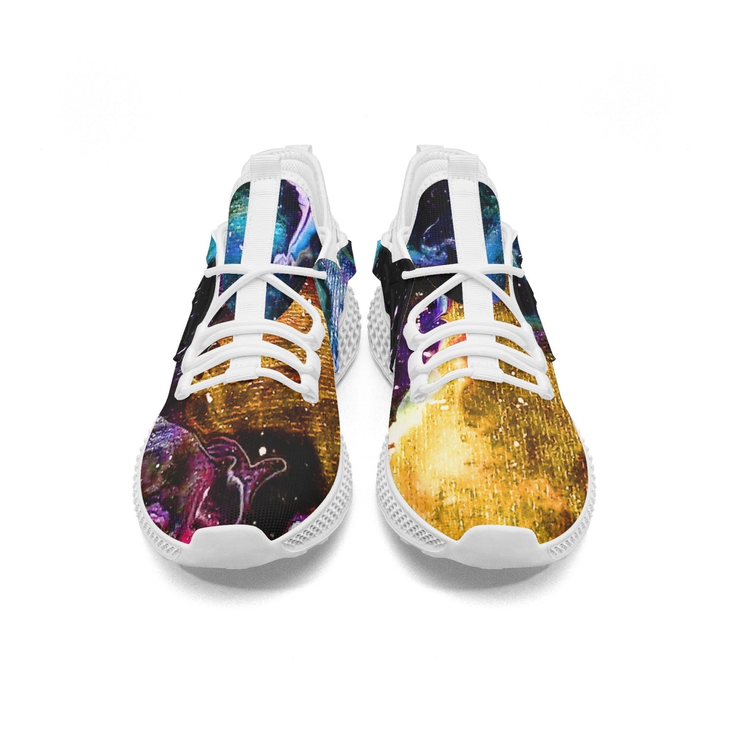 Galactic Clouds Net Style Mesh Knit Sneakers