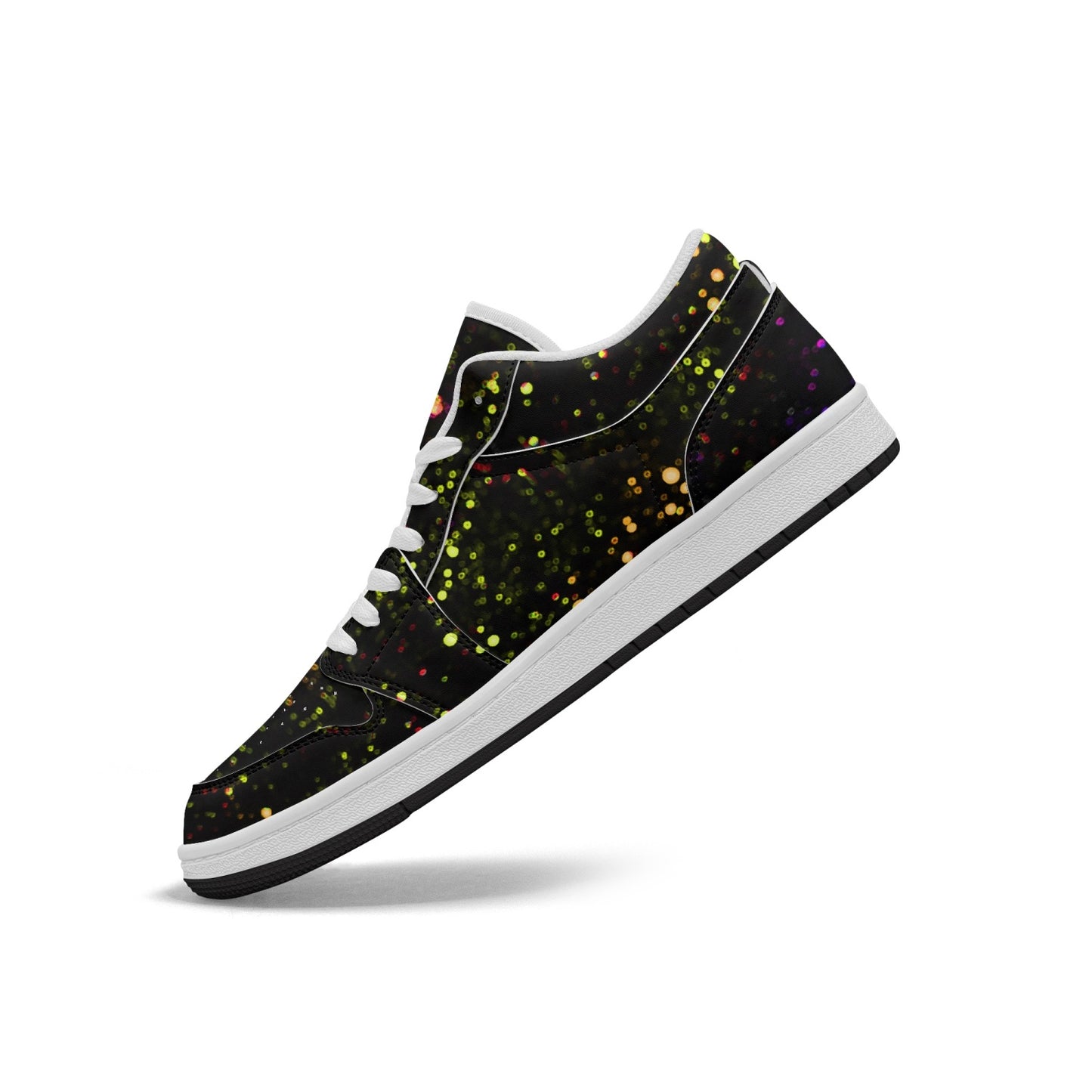 Star Party Gold Low-Top AJ1 Leather Sneakers
