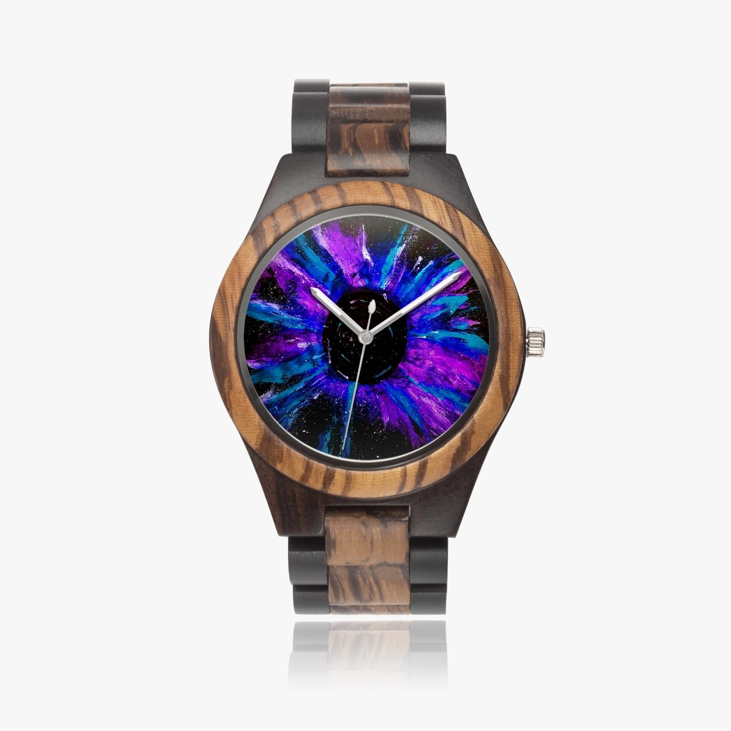 Black Hole Indian Ebony Wooden Watch