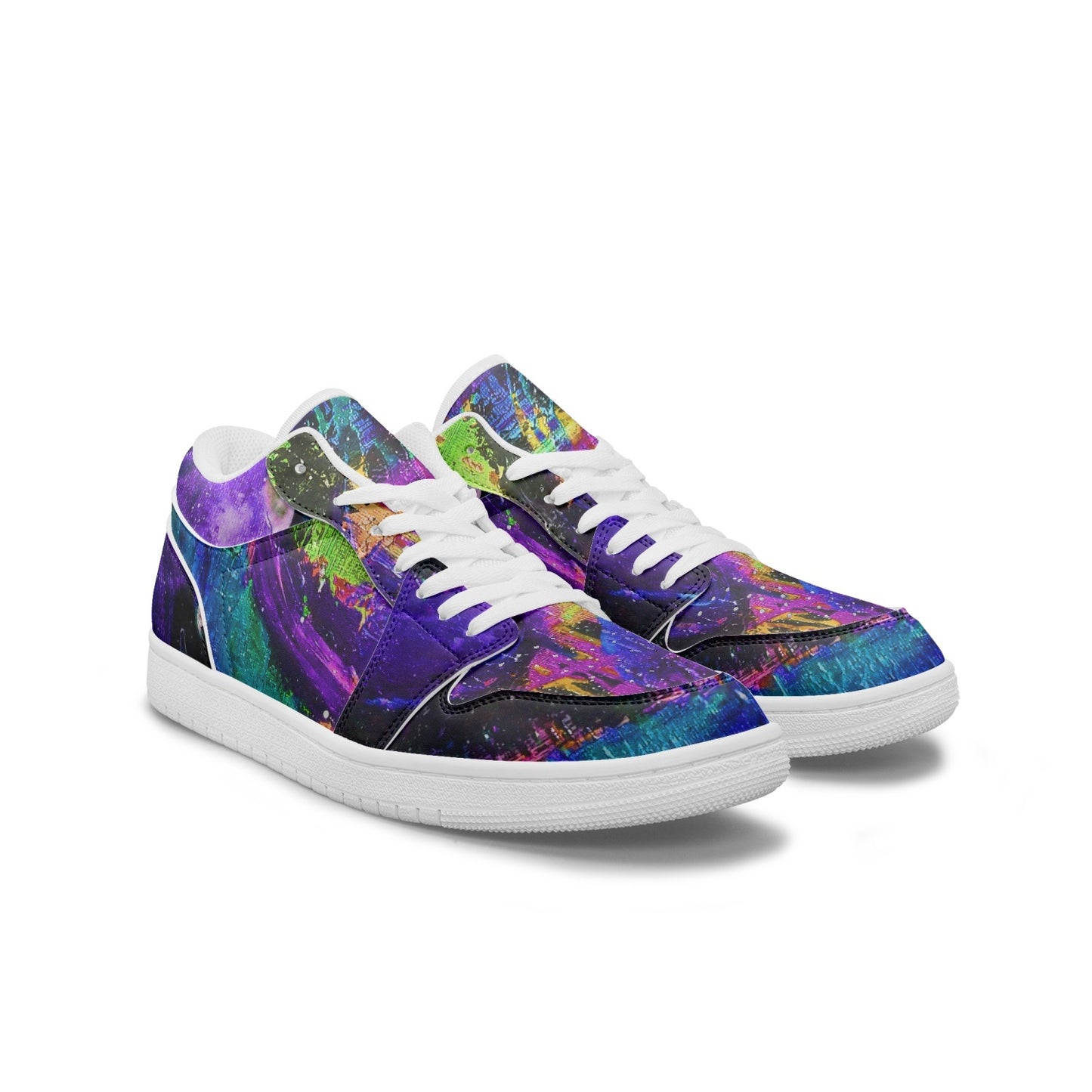 Different Dimensions/Galactic Clouds Low-Top AJ1 Leather Sneakers