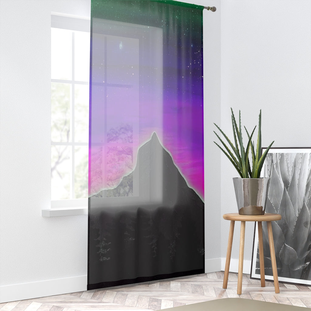 Sunrise Purple Window Curtain