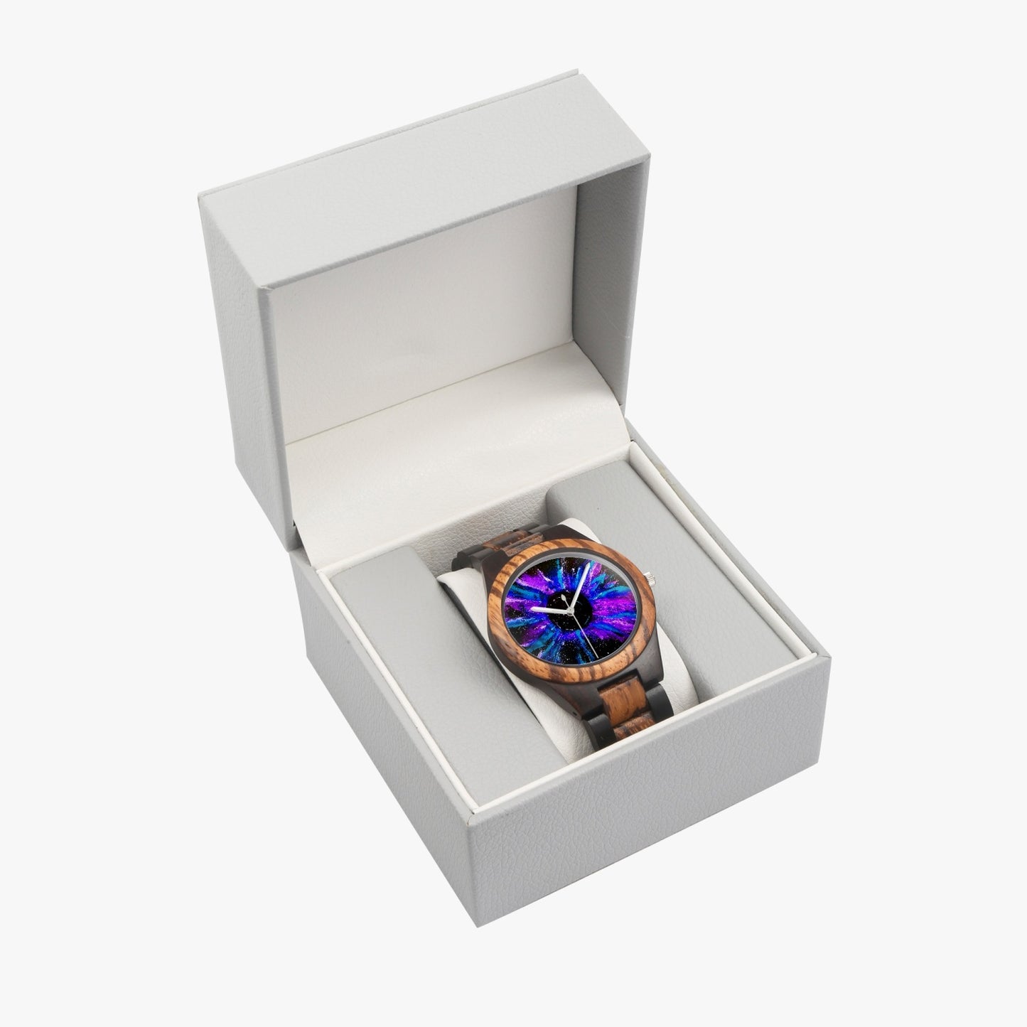 Black Hole Indian Ebony Wooden Watch