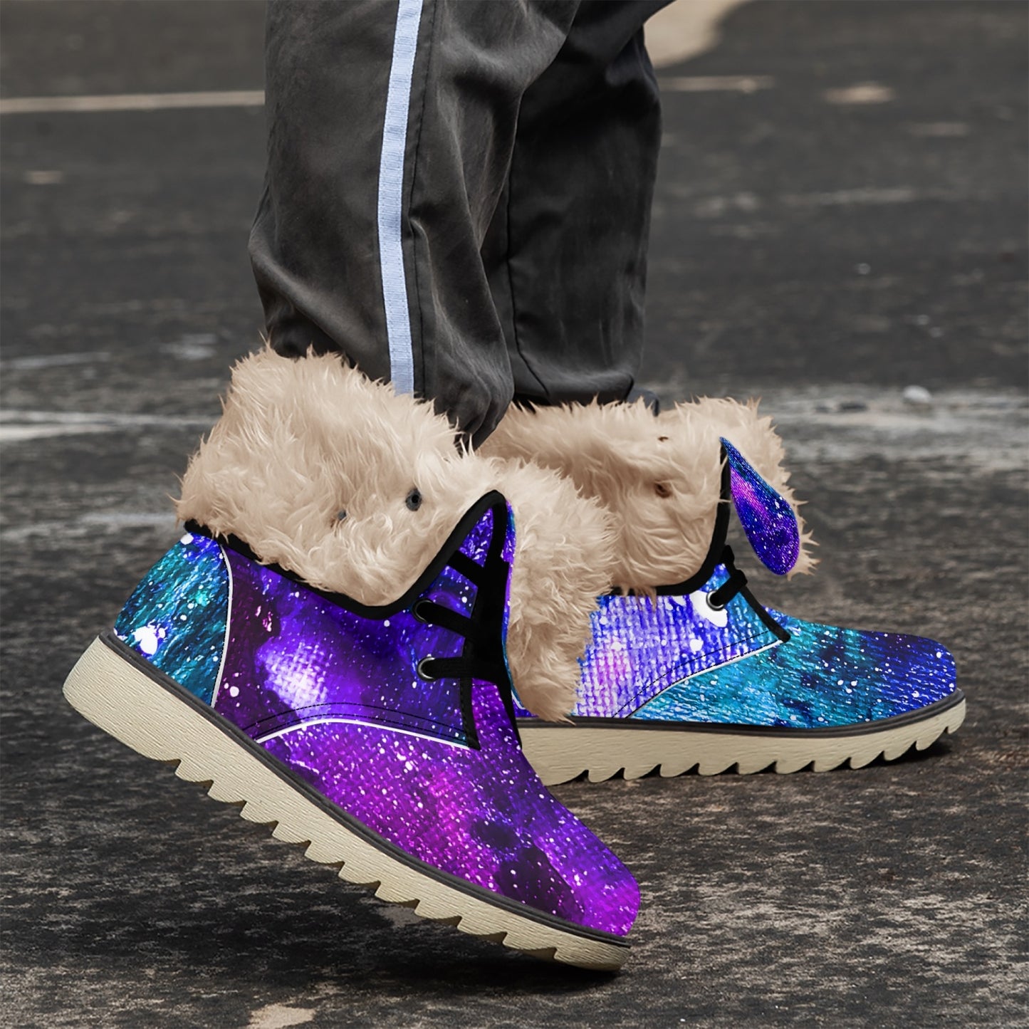 Galactic Cotton-pad Fur Lining Boots