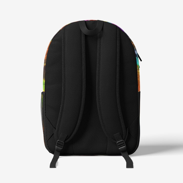 Different Dimensions Orange Retro Backpack
