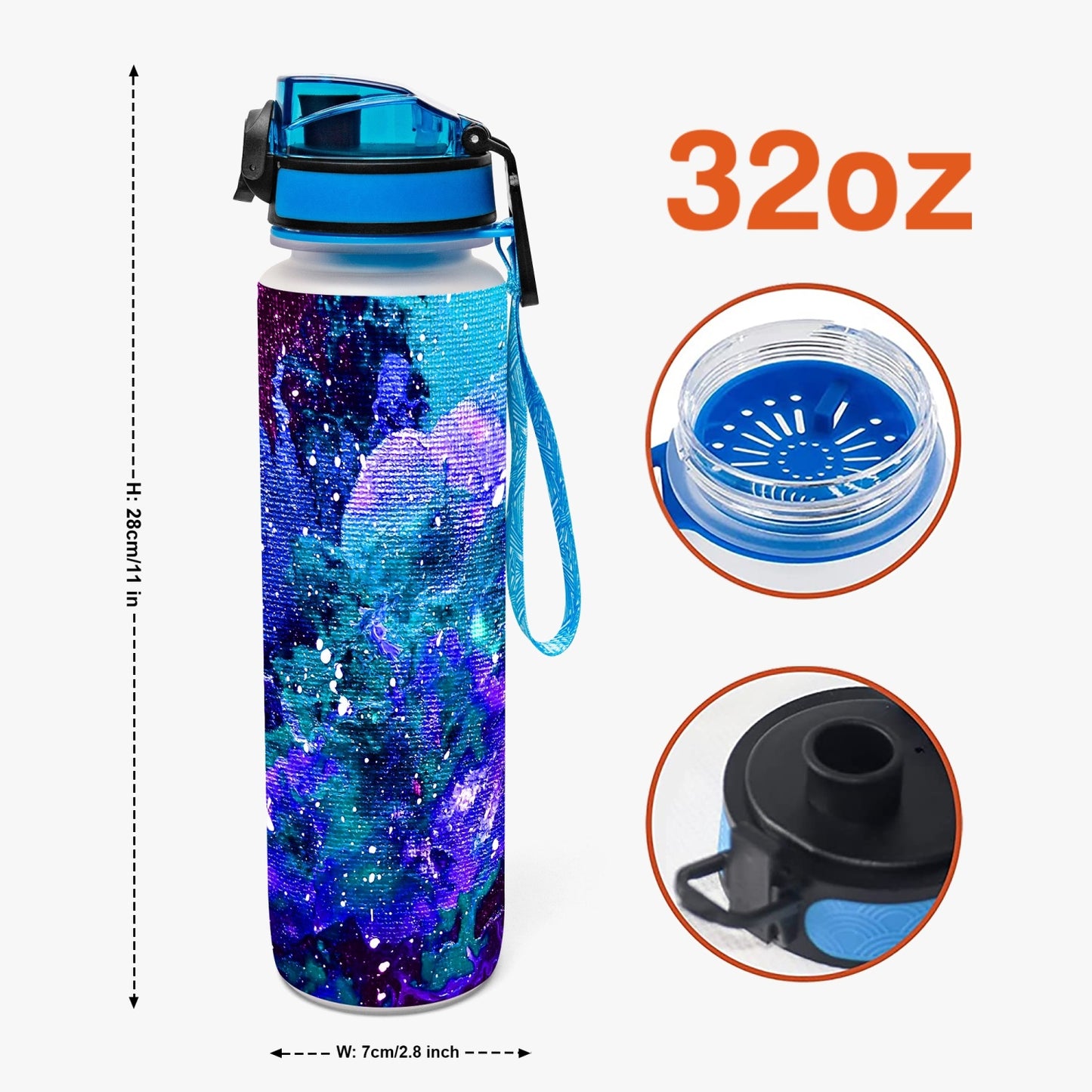 Galactic Love 32oz Water Bottle