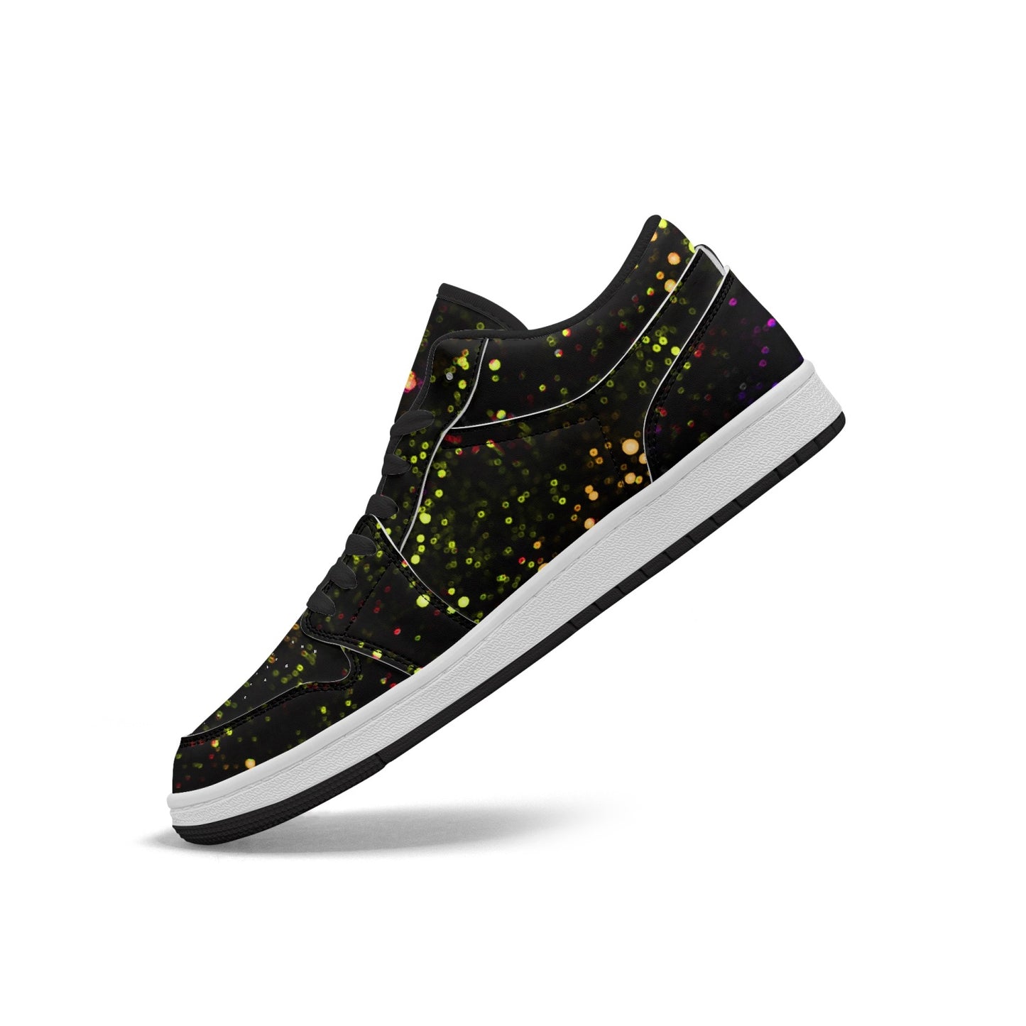 Star Party Gold Low-Top AJ1 Leather Sneakers