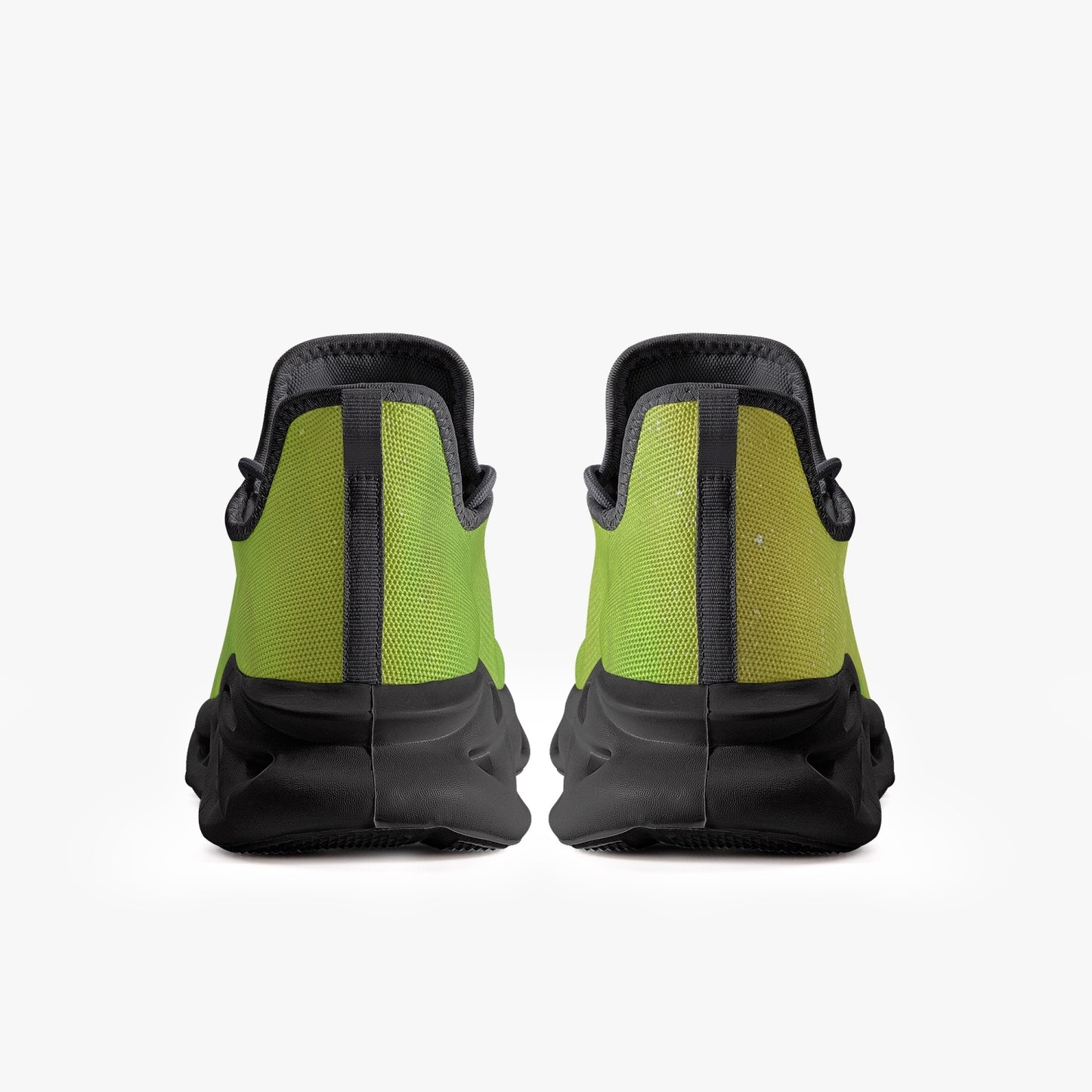 Heavensent Sunrise Green Bounce Mesh Knit Sneakers - Black
