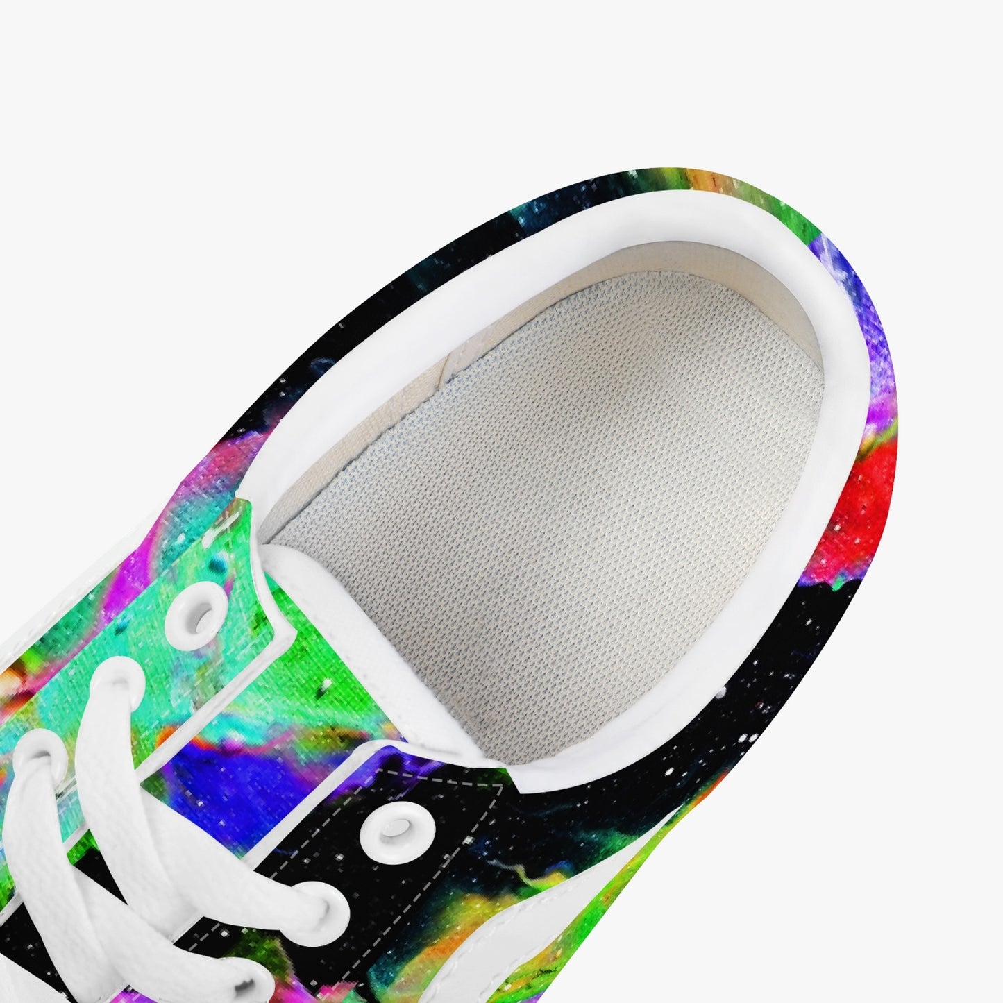 Galactic Rainbow Low-Top Canvas Sneakers