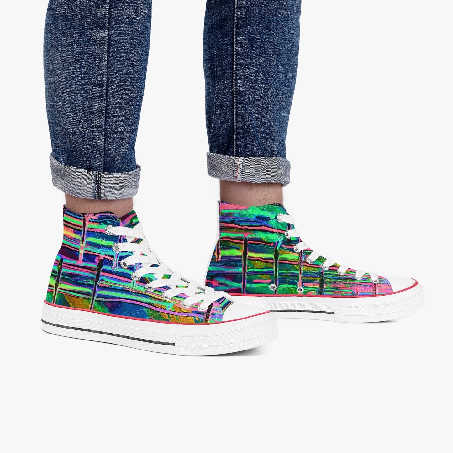 Drip High-Top Canvas Shoes
