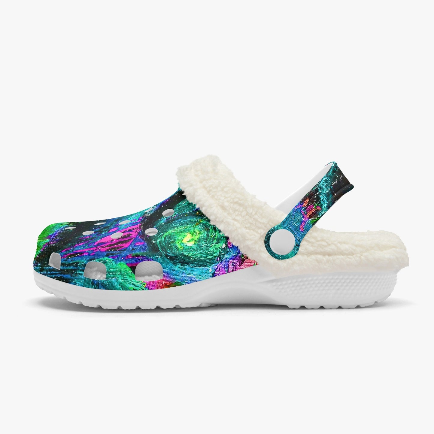 Different Dimensions: Turquoise Lined Clogs