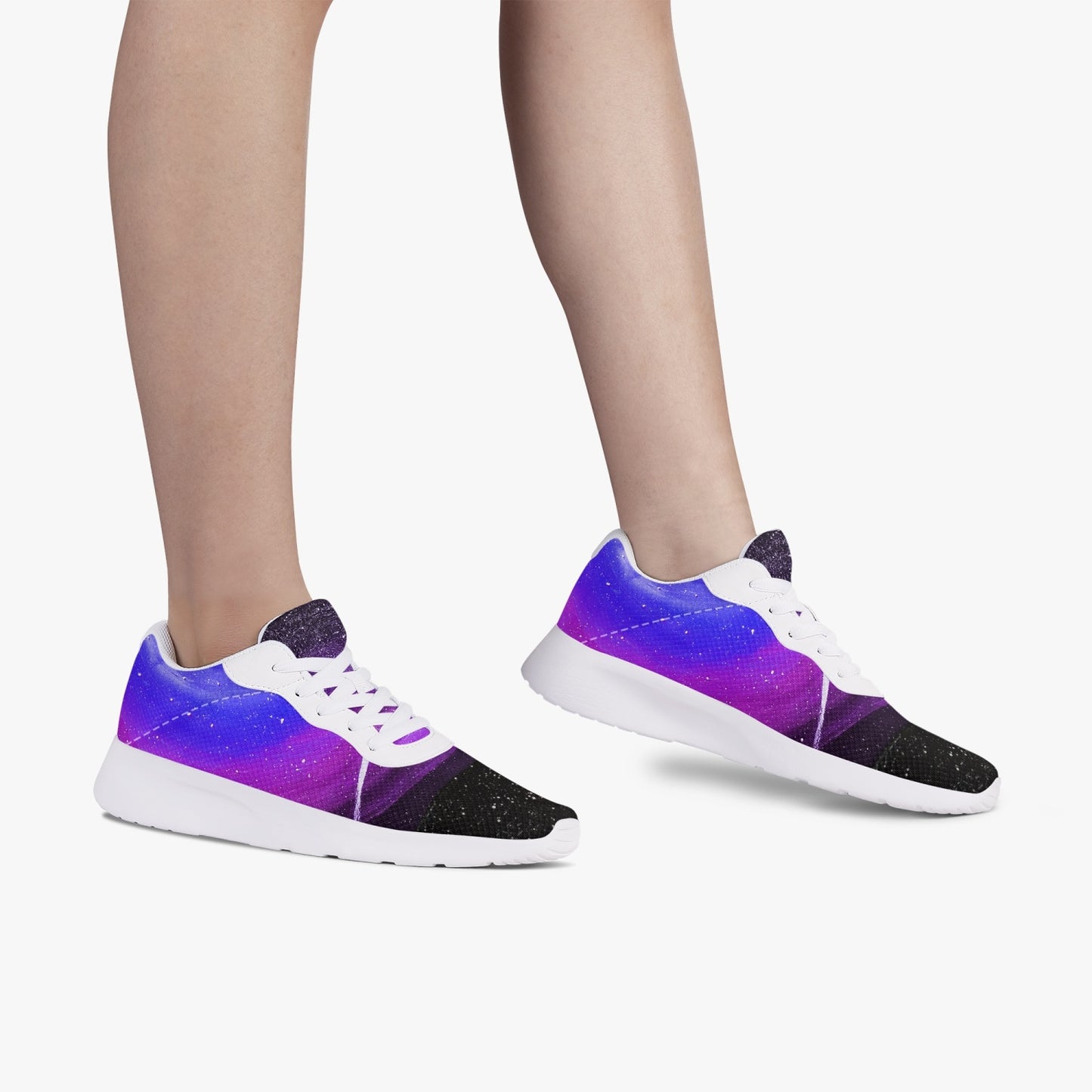 Moonshine and Magic Purple Mesh Running Shoes - White