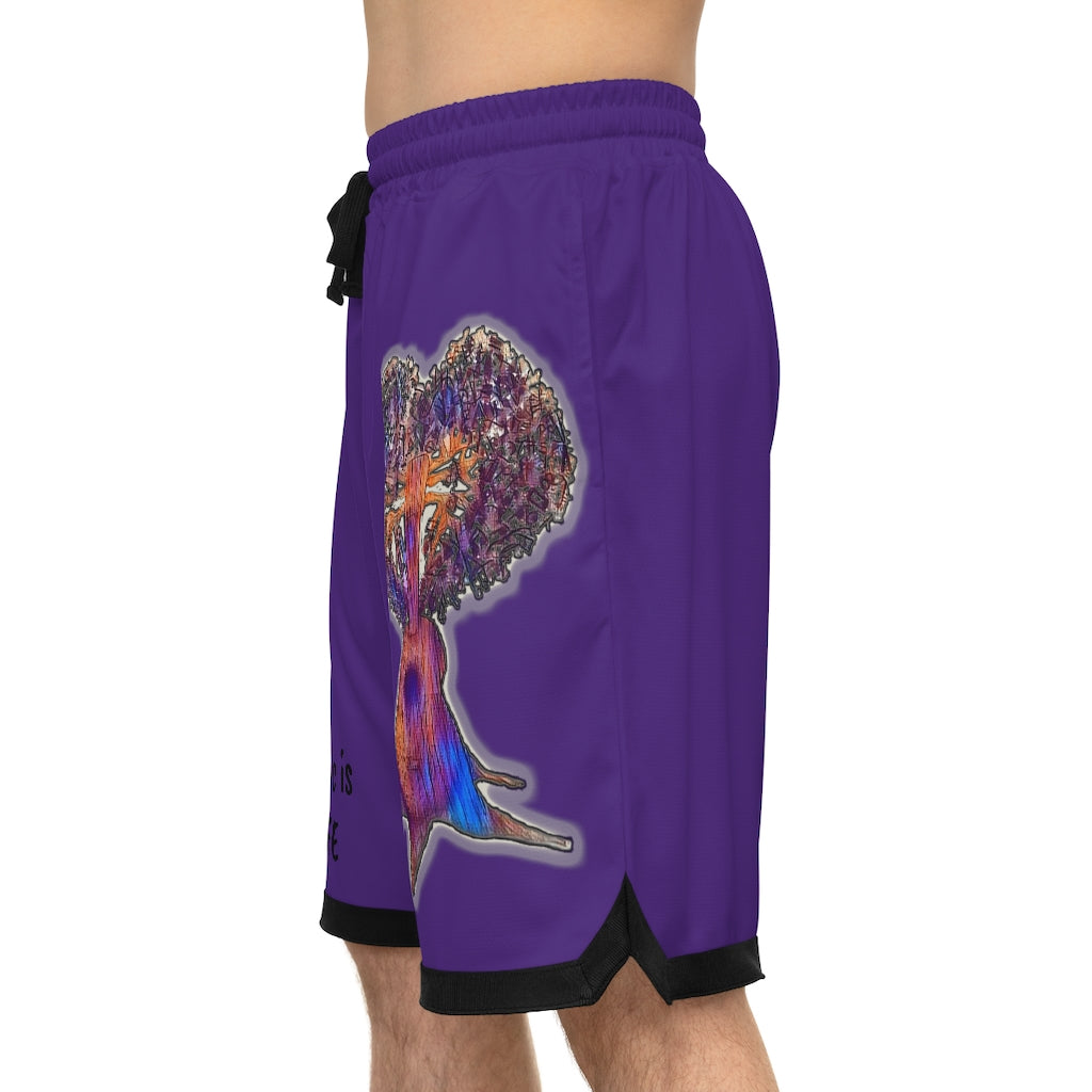 Music is Life 1 Basketball Rib Shorts