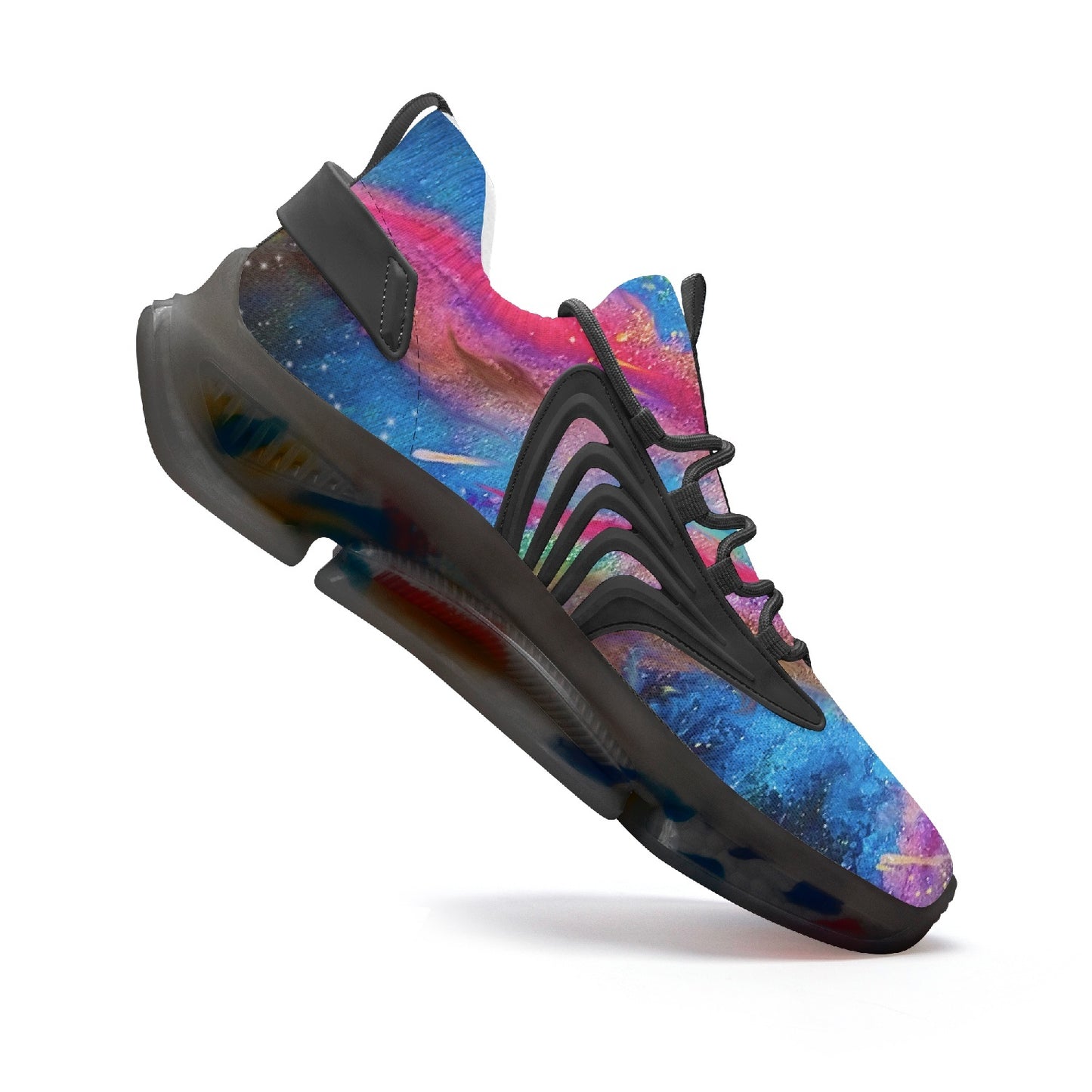Explosive Nebula Wings Style Bounce Mesh Knit Sneakers