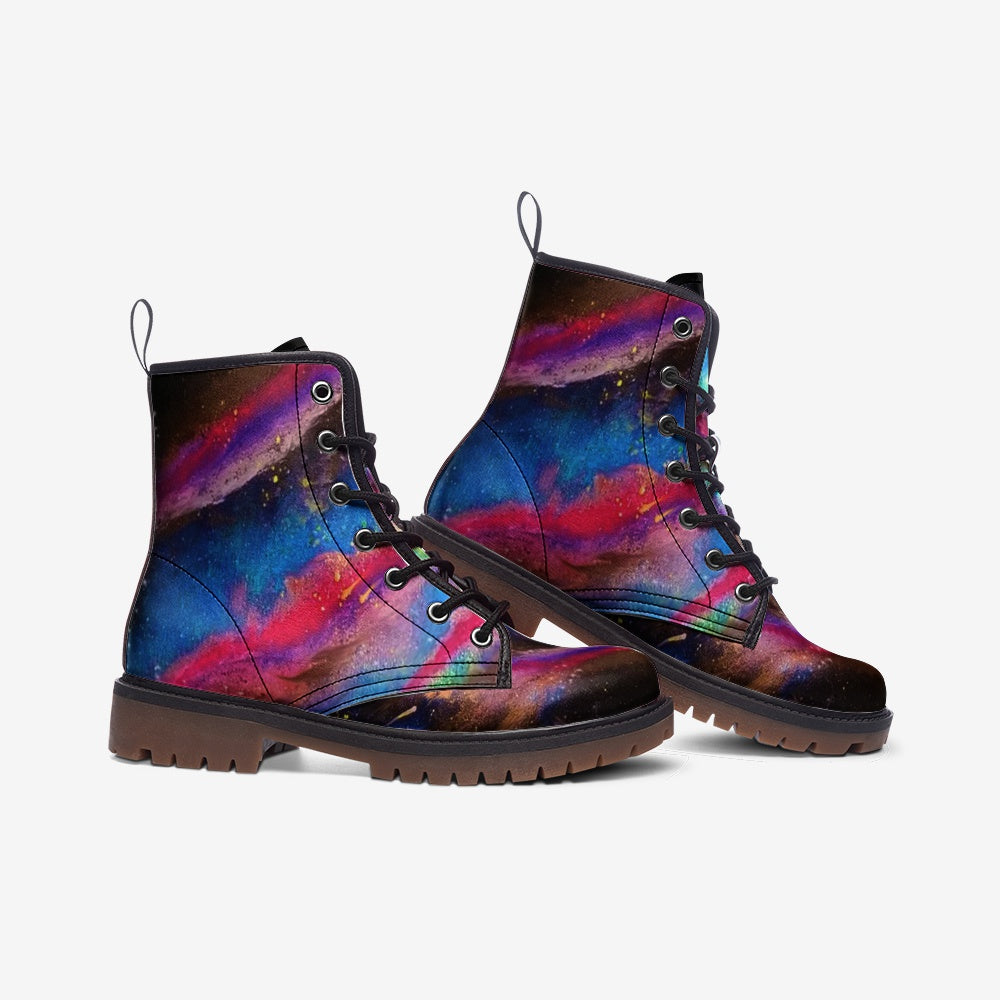 Explosive Nebula Leather Boots