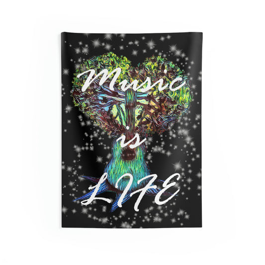 Music Is Life Wall Tapestries