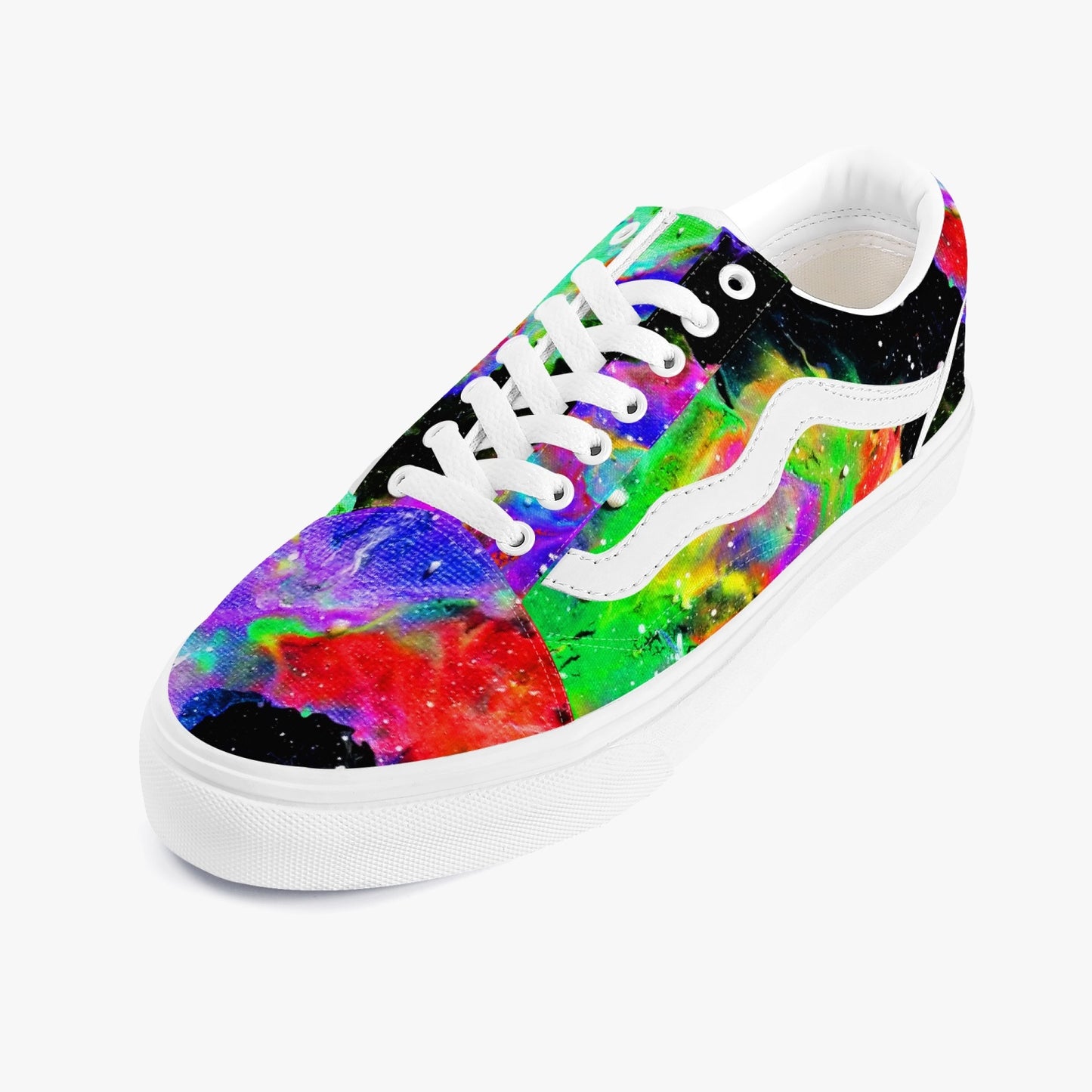 Galactic Rainbow Low-Top Canvas Sneakers