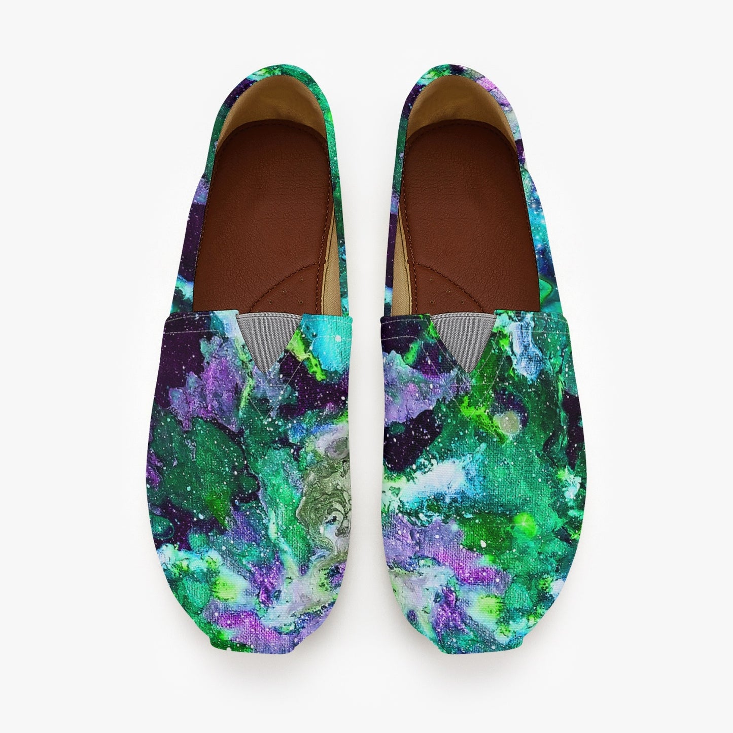 Galaxy - Green/Turquoise Slip On Timmy’s Shoes