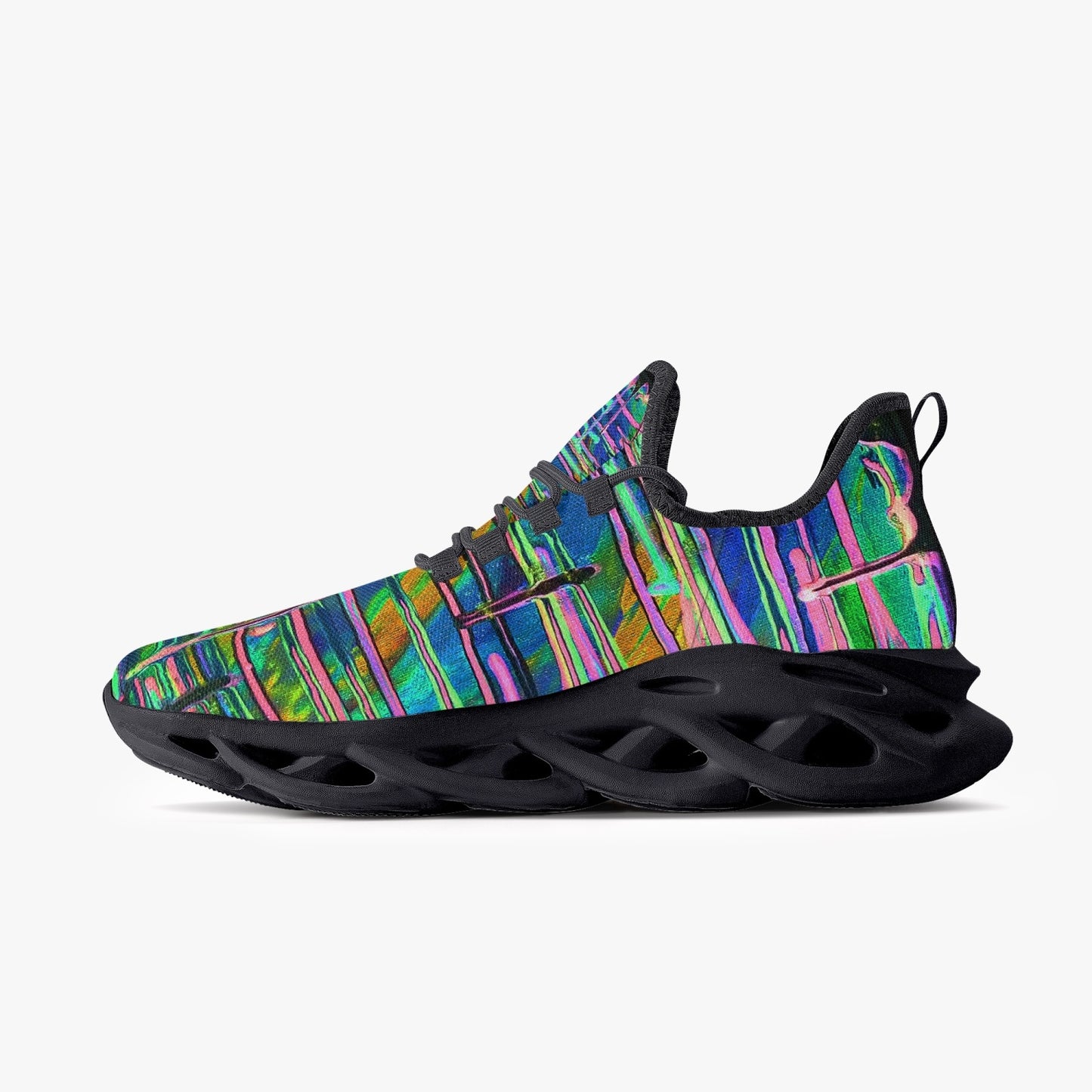 Drip Bounce Mesh Knit Sneakers - Black