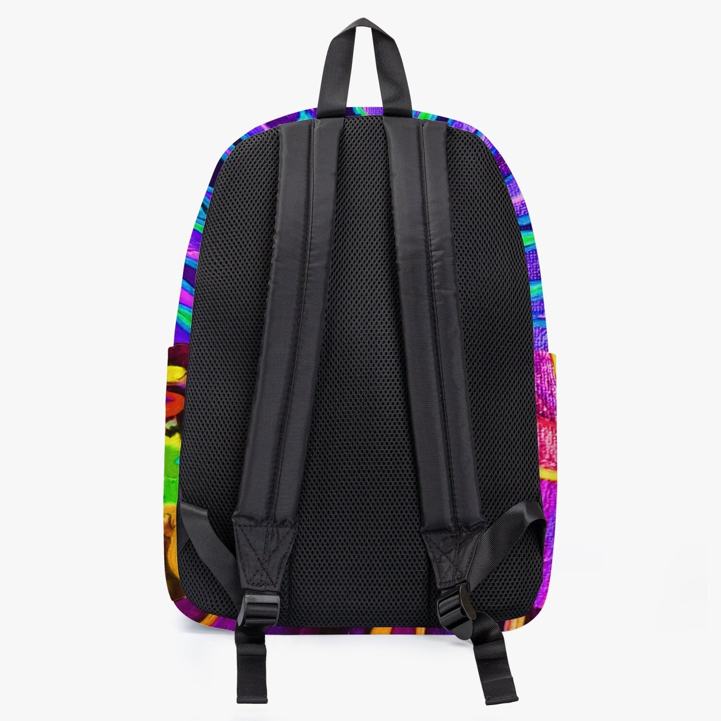 Mystic Cave Purple/Yellow Canvas Backpack
