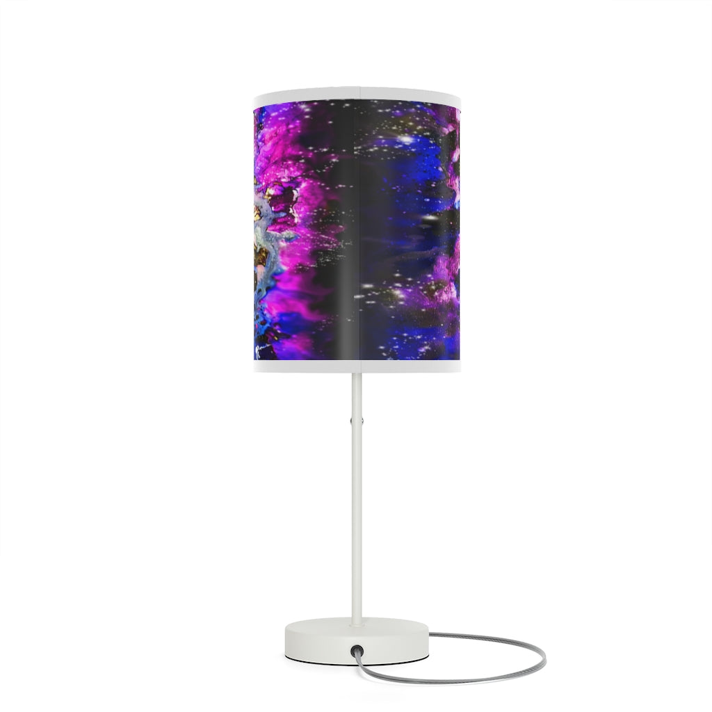 Purple Galaxy Lamp on a Stand