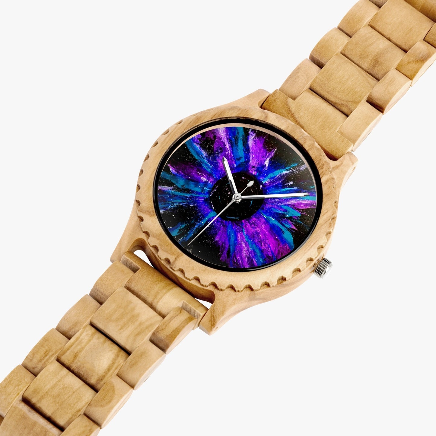 Black Hole Italian Olive Lumber Wooden Watch