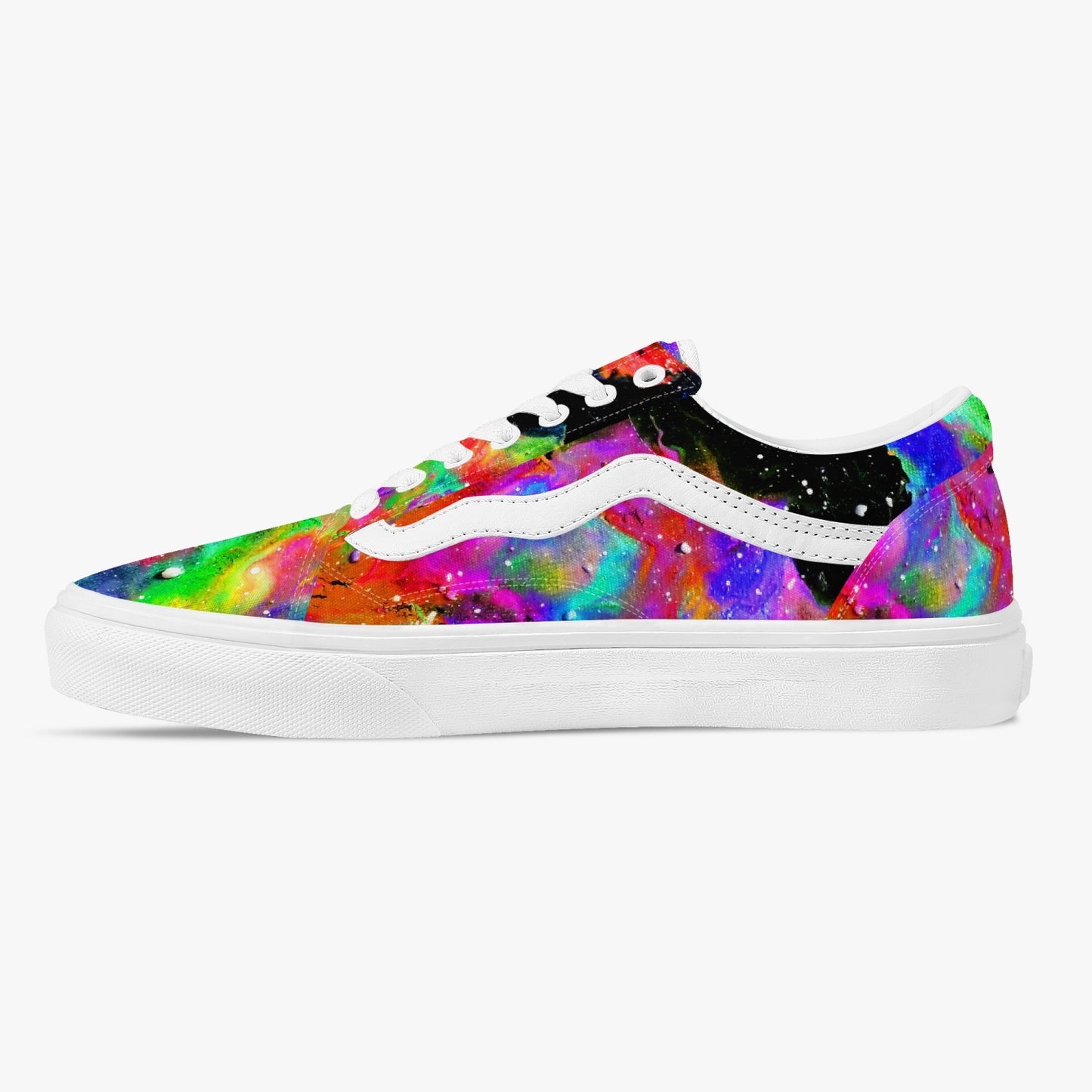 Galactic Rainbow Low-Top Canvas Sneakers