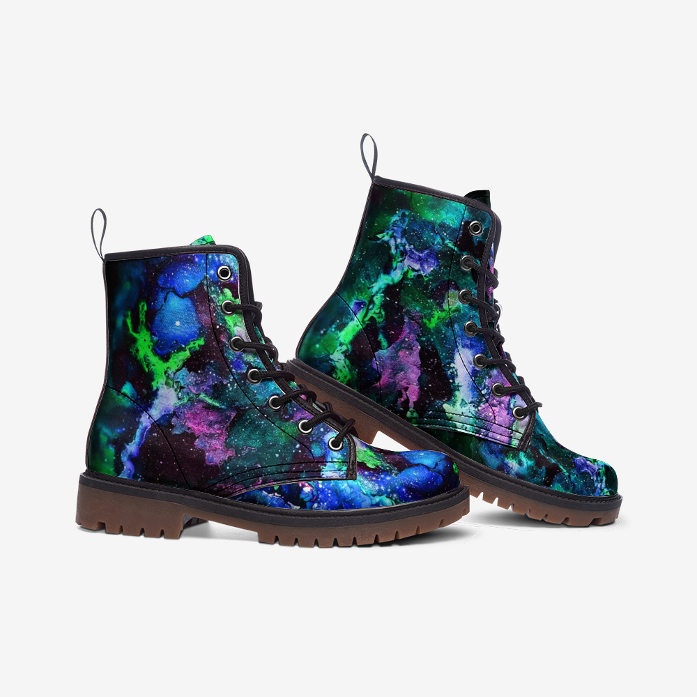Galaxy: Turquoise Casual Leather Lightweight boots MT