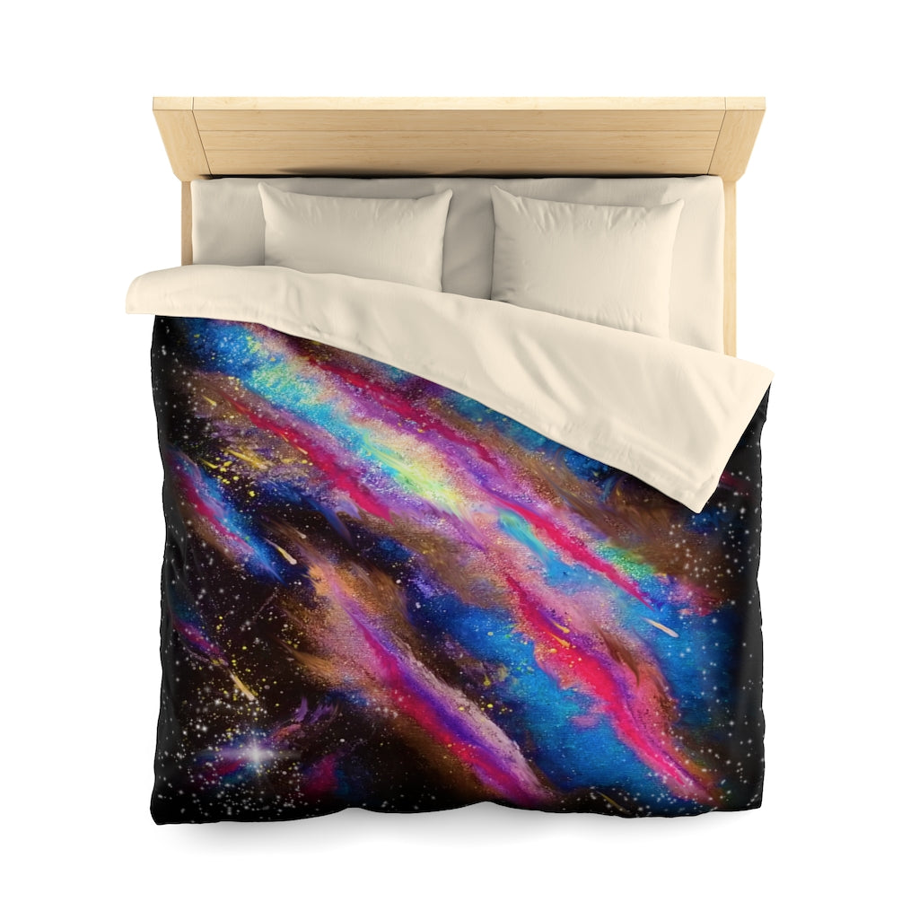 Explosive Nebula Microfiber Duvet Cover
