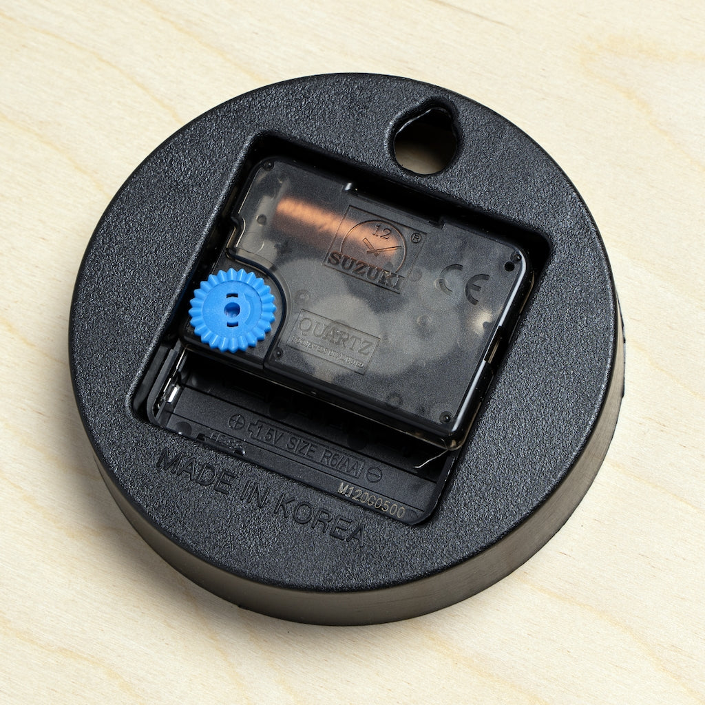 Different Dimensions Purple Wooden Wall Clock