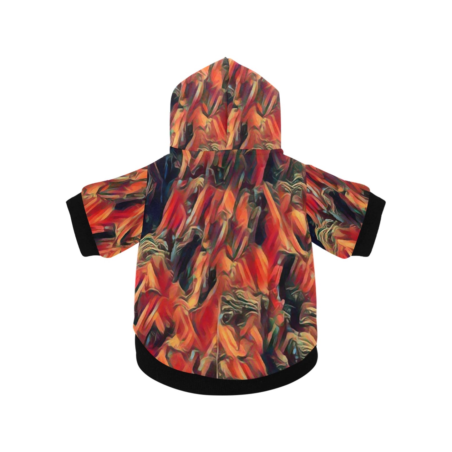Fiery Whisper Fuzzy Pet Hoodie