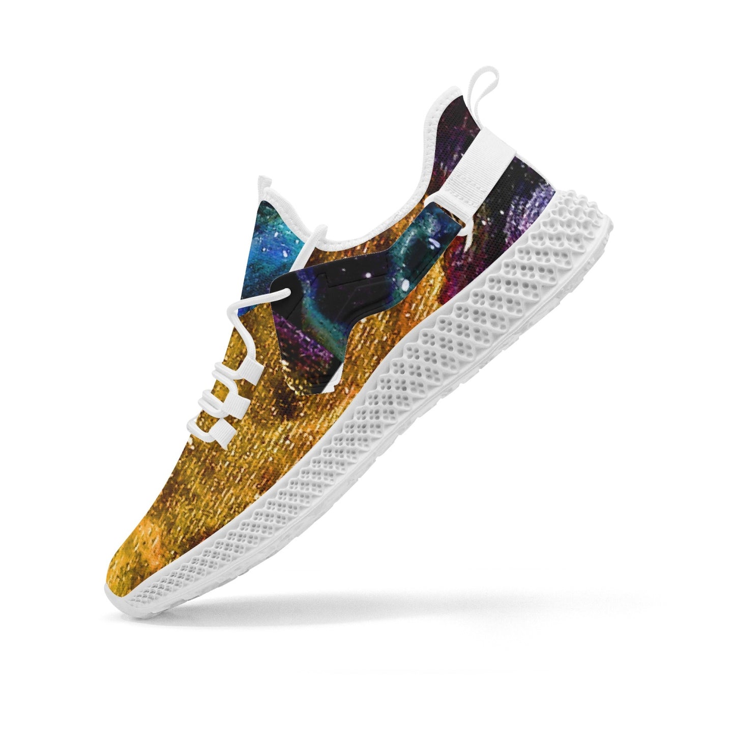Galactic Clouds Net Style Mesh Knit Sneakers