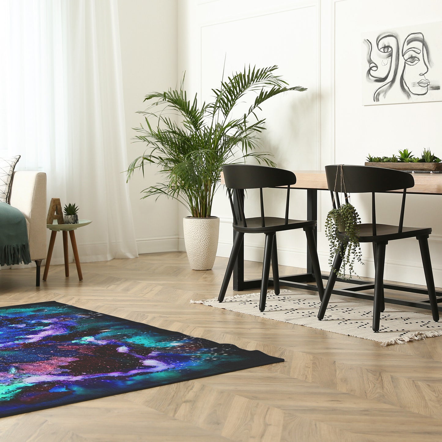 Blue Galaxy Area Rug *5 sizes*