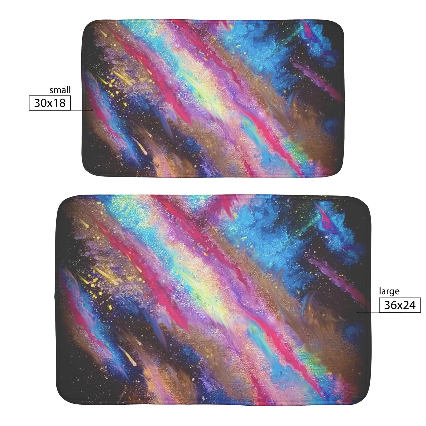 Explosive Nebula Bath Mat
