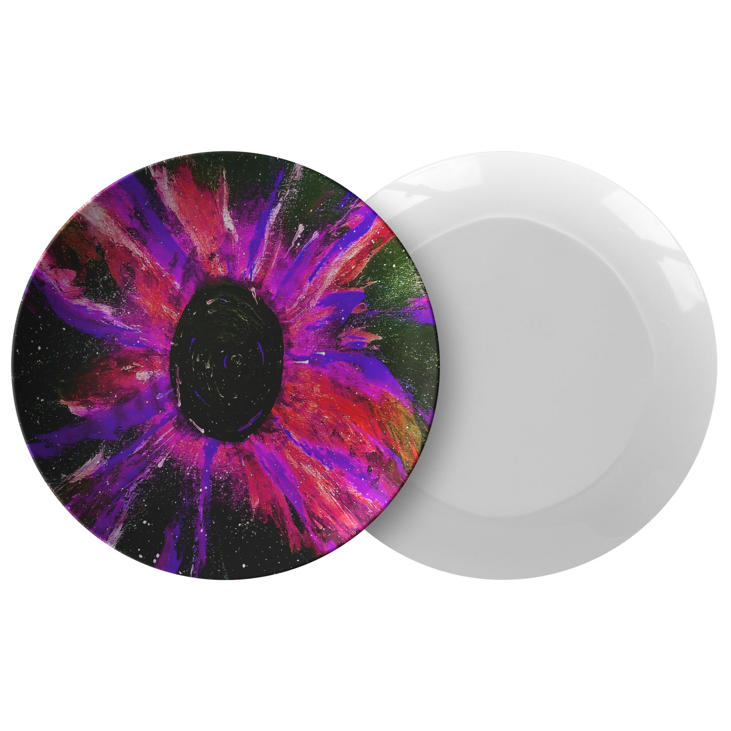 Black Hole: Red/Purple Dinner Plate 1,2, or 4 set