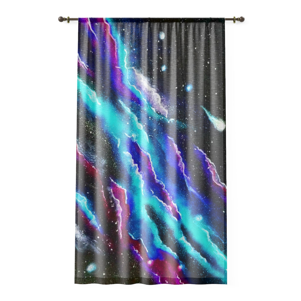 Blue Rip Window Curtain