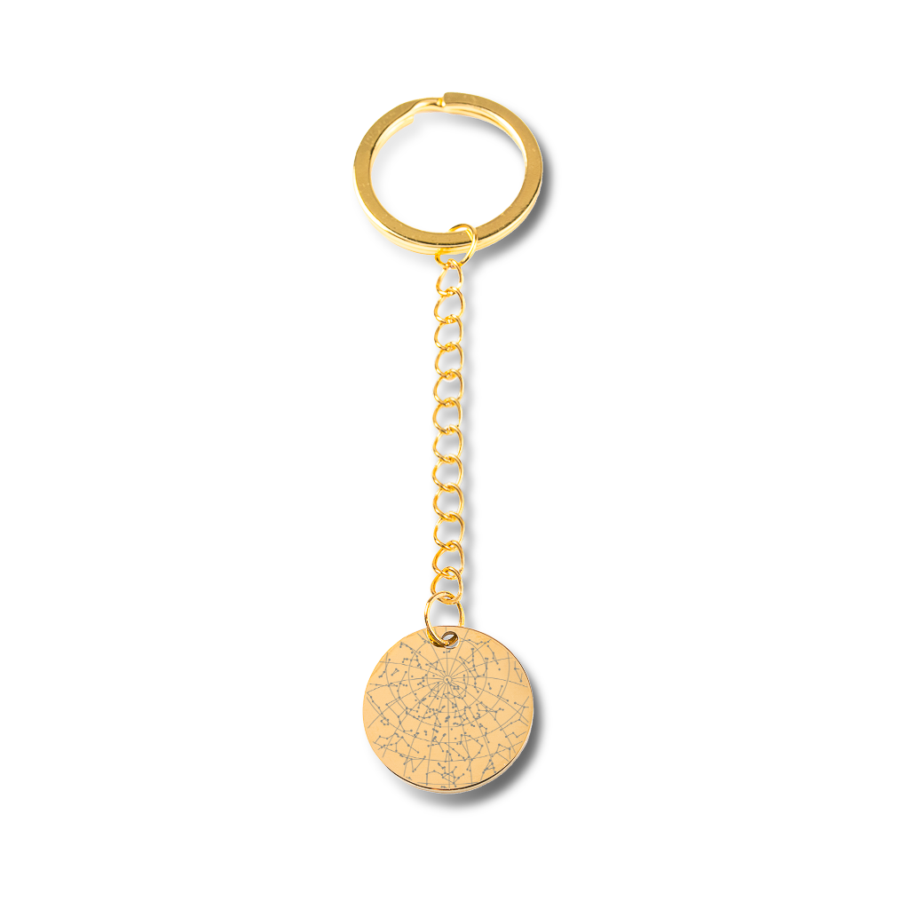 Custom Star Map Keychain