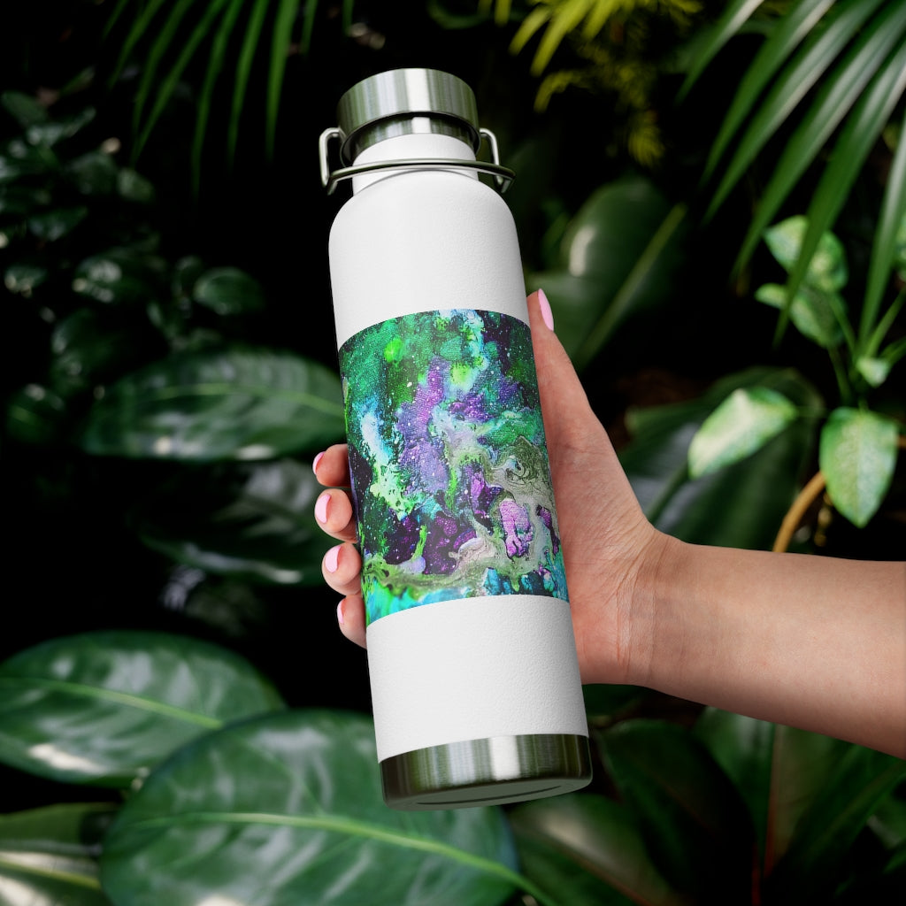 Galaxy: Green Copper Vacuum Insulated Bottle, 22oz