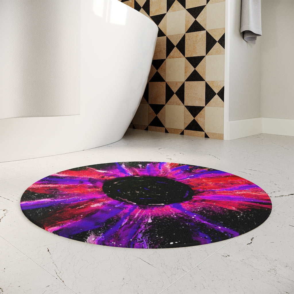 Black Hole: Magenta Bath Mat