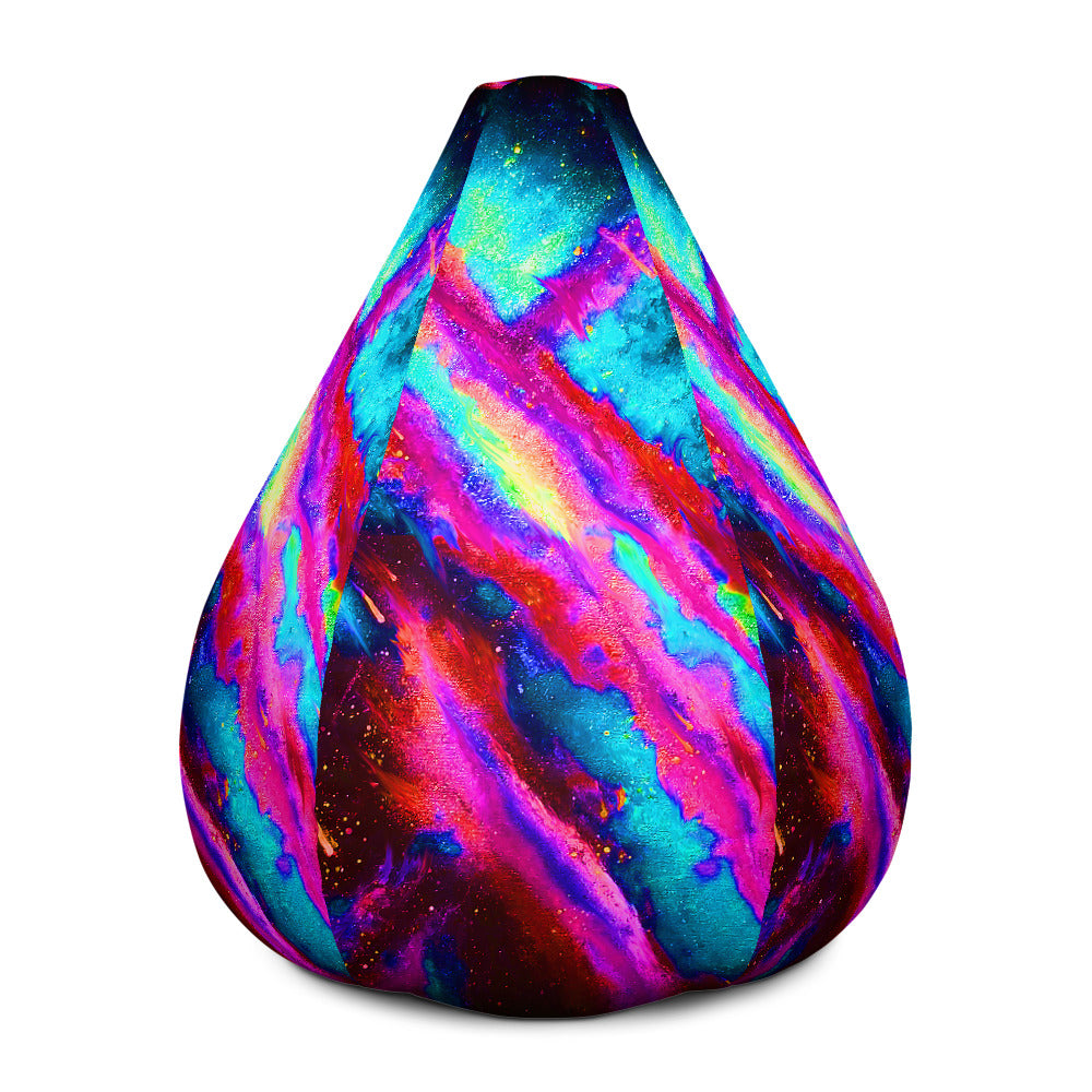 Explosive Nebula Blue Bean Bag Chair COVER ONLY