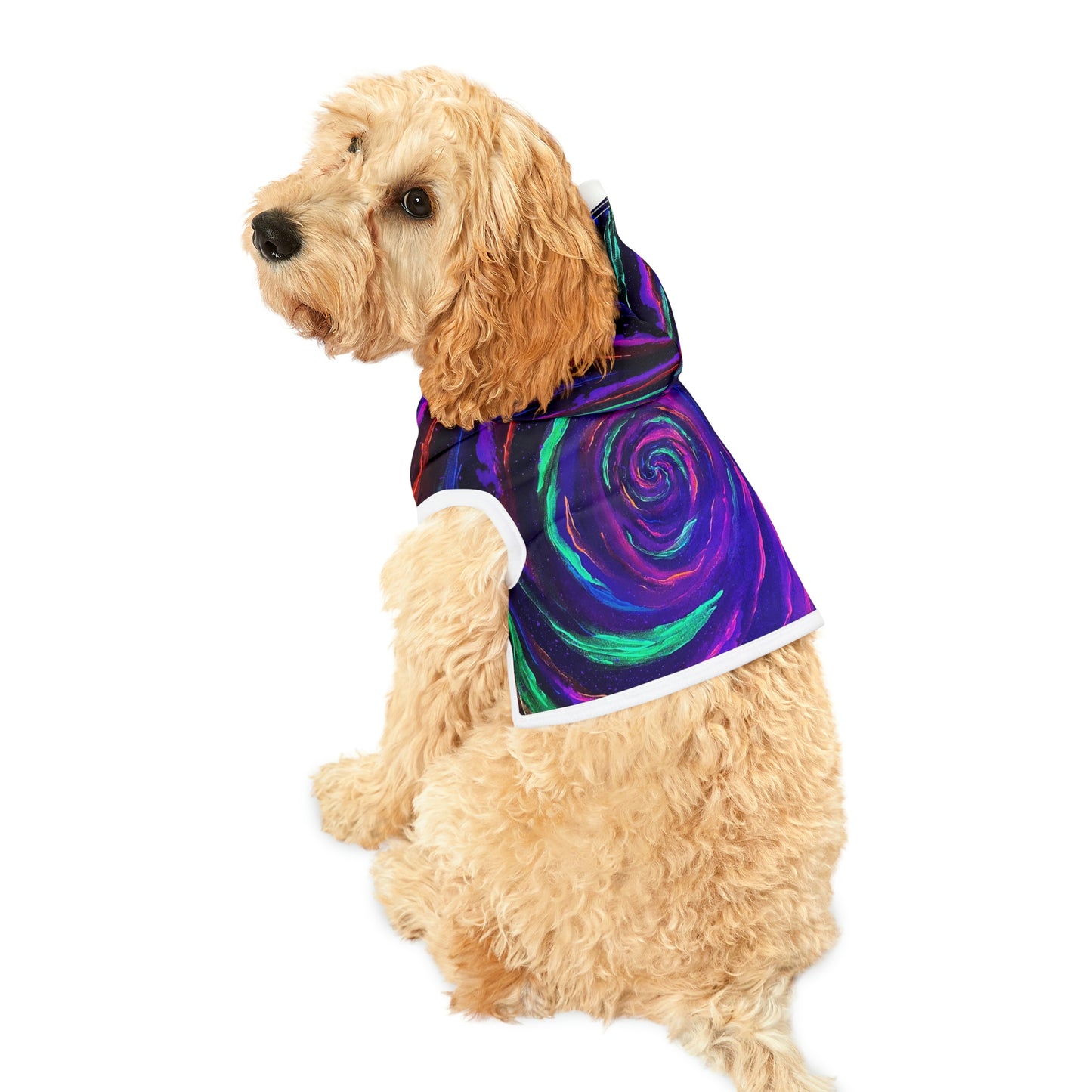 Galactic Rabbit Hole Dog Hoodie