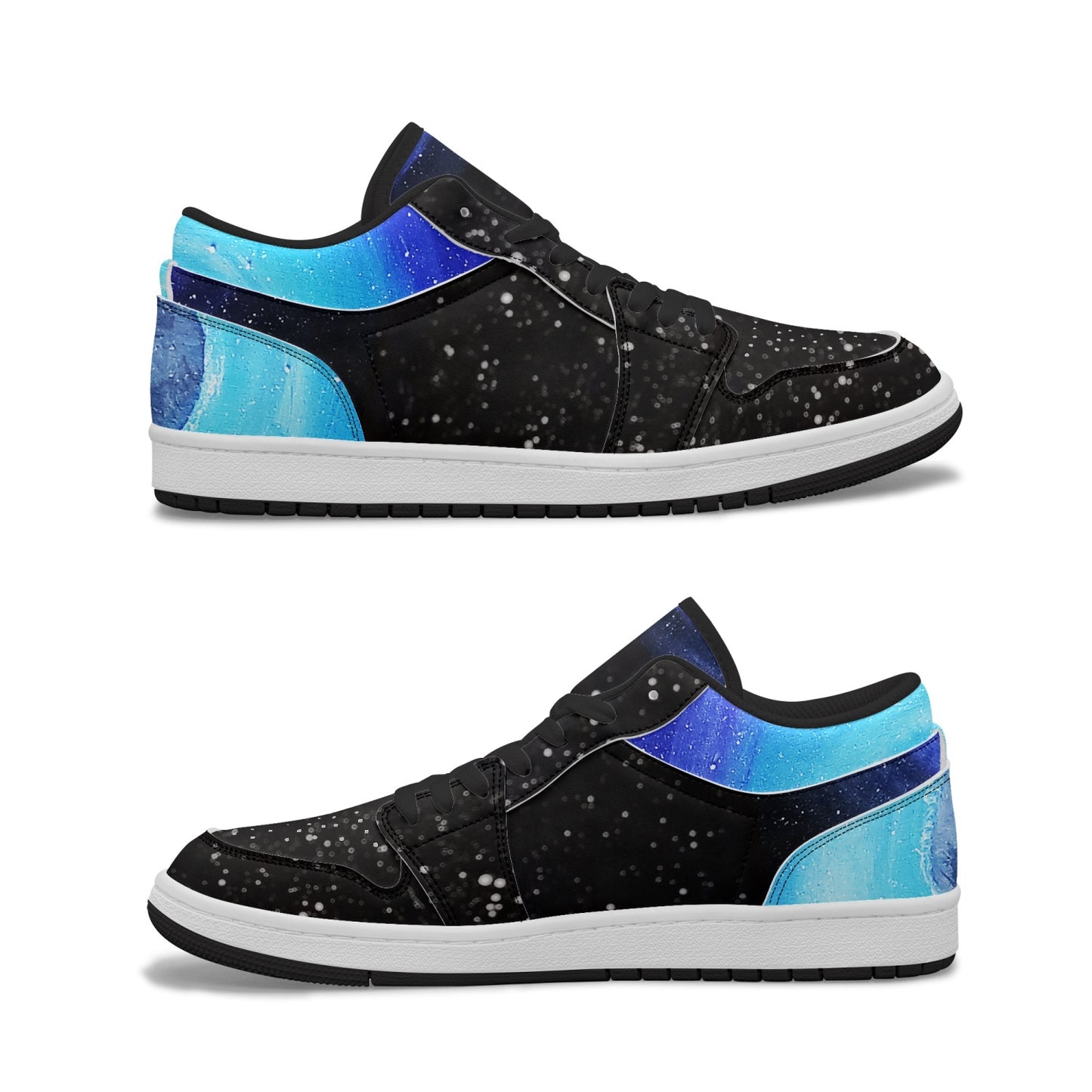 Moonshine and Magic Low-Top AJ1 Leather Sneakers